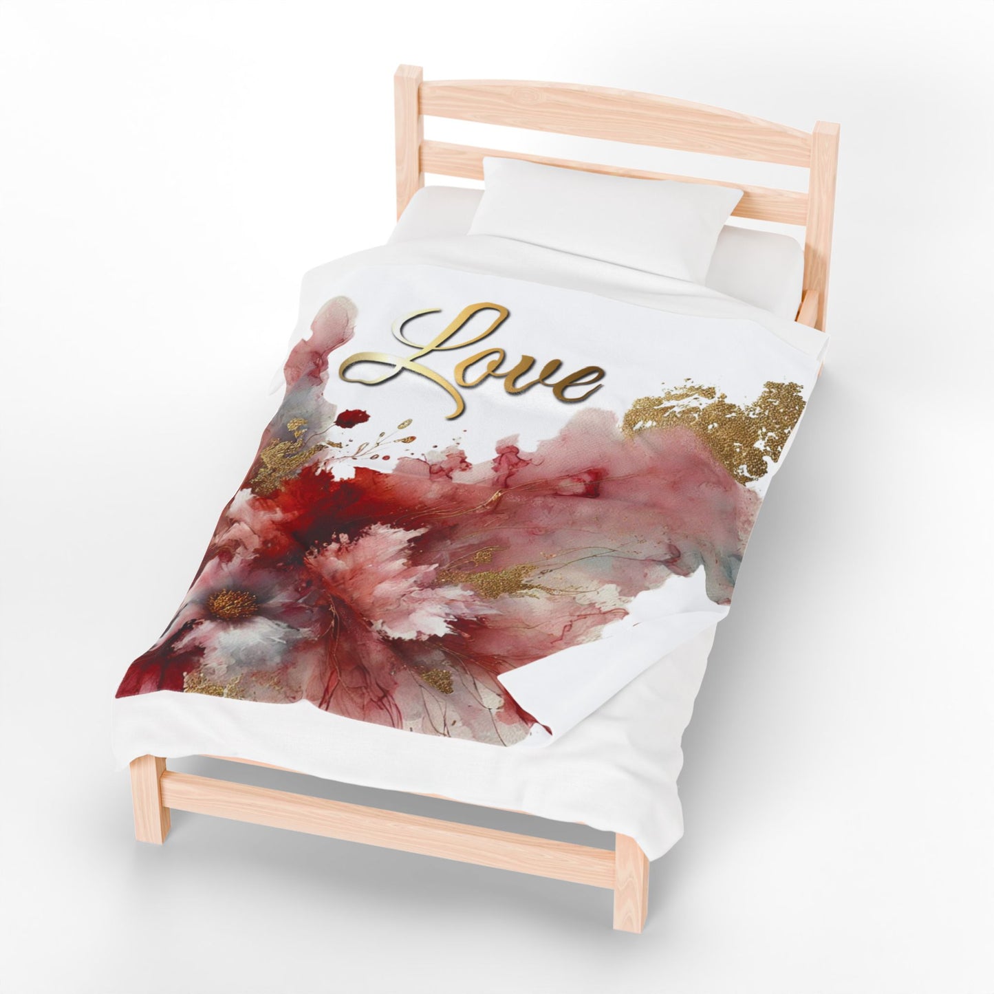 Love - Velveteen Plush Blanket
