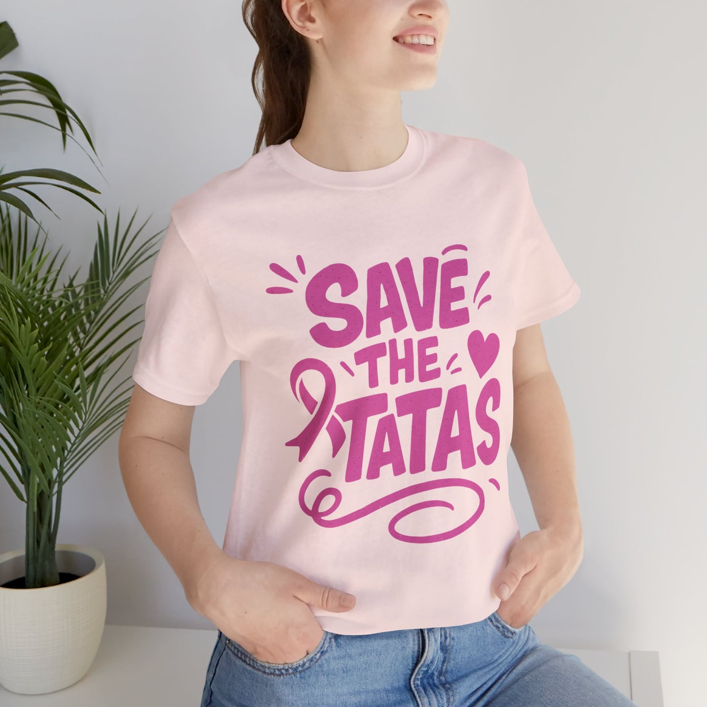 Save the Tatas - Unisex Jersey Short Sleeve Tee