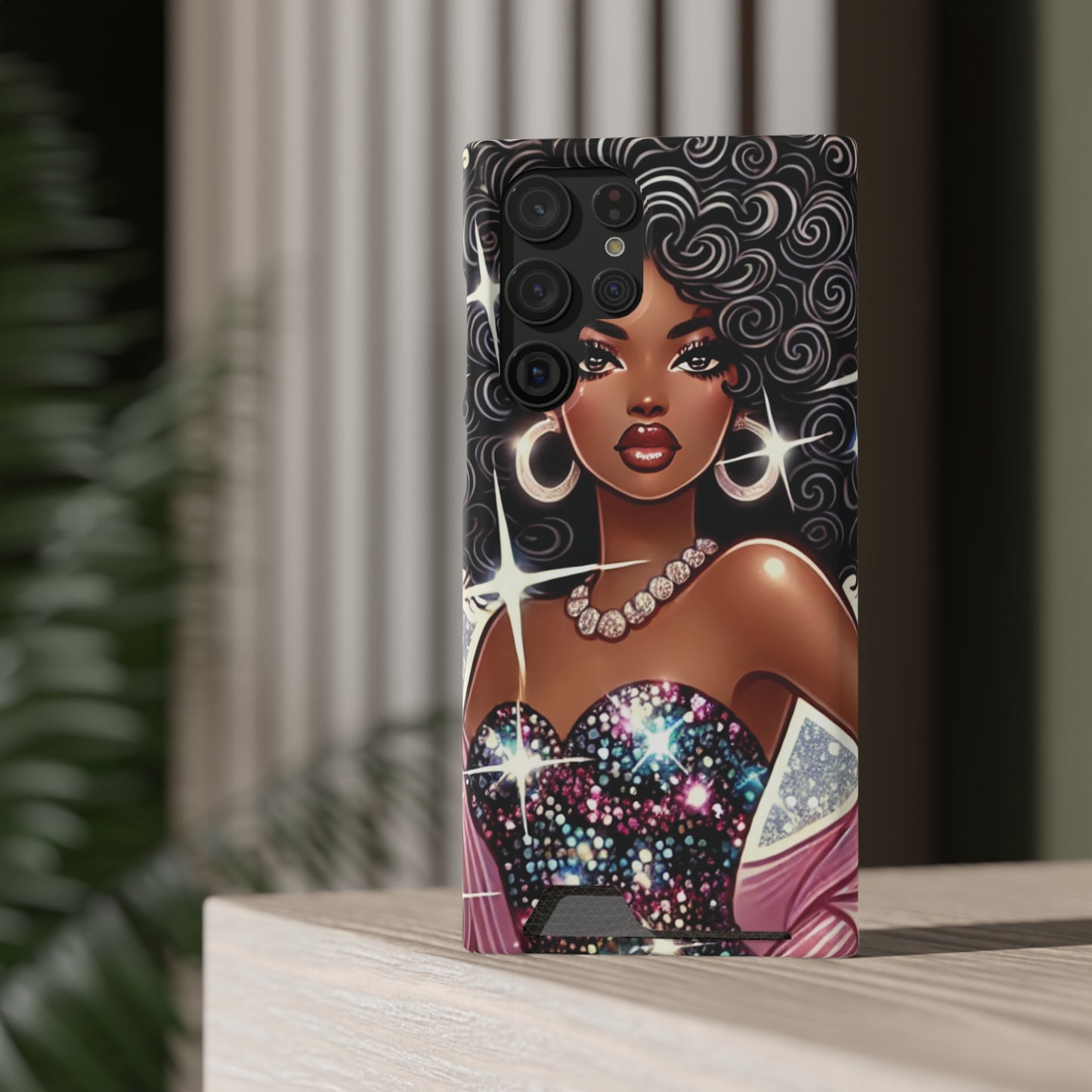 "Gorgeous" - Phone Case With Card Holder - Creatively Designed Shop