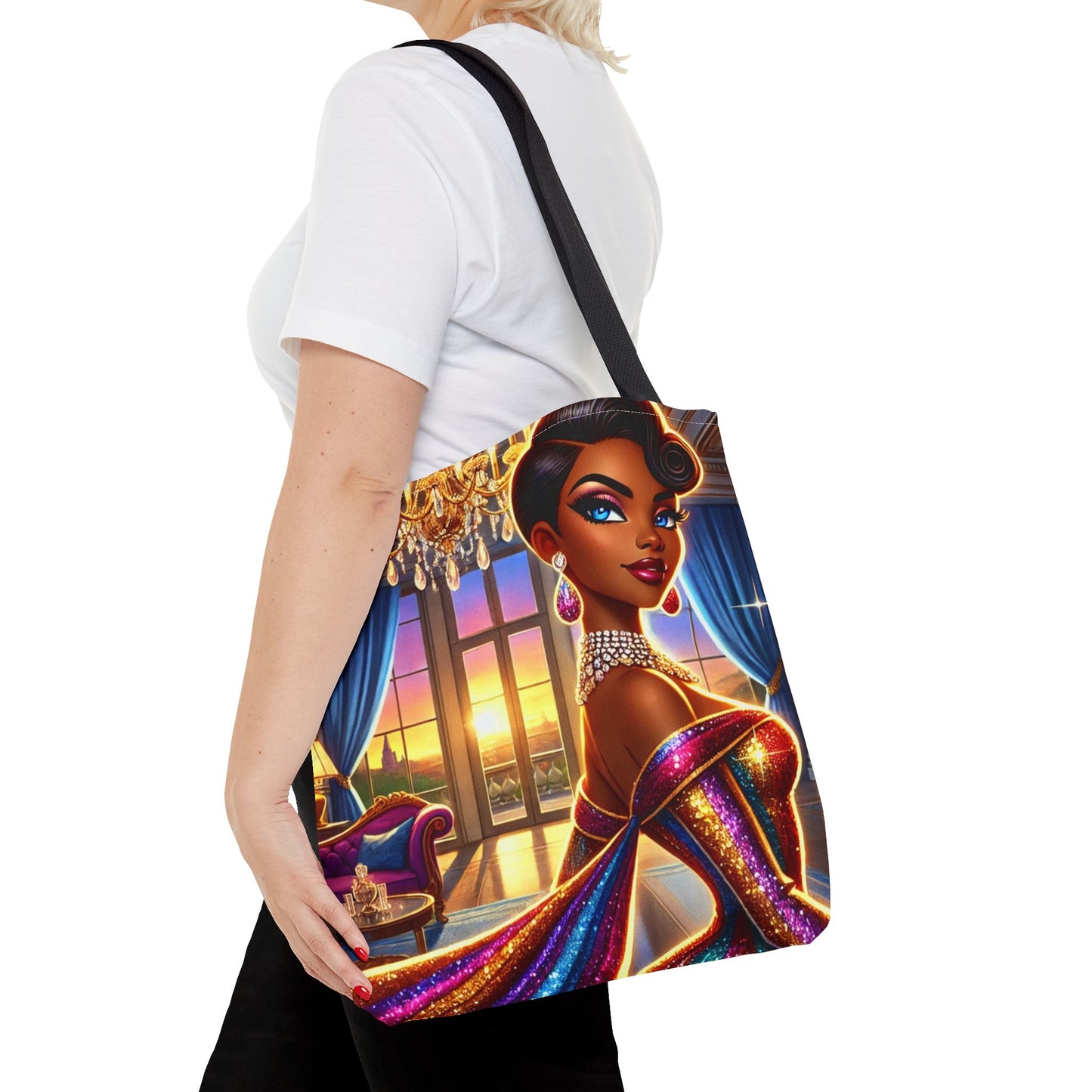 "Elegance Suits Me" - Tote Bag (AOP) - Creatively Designed Shop