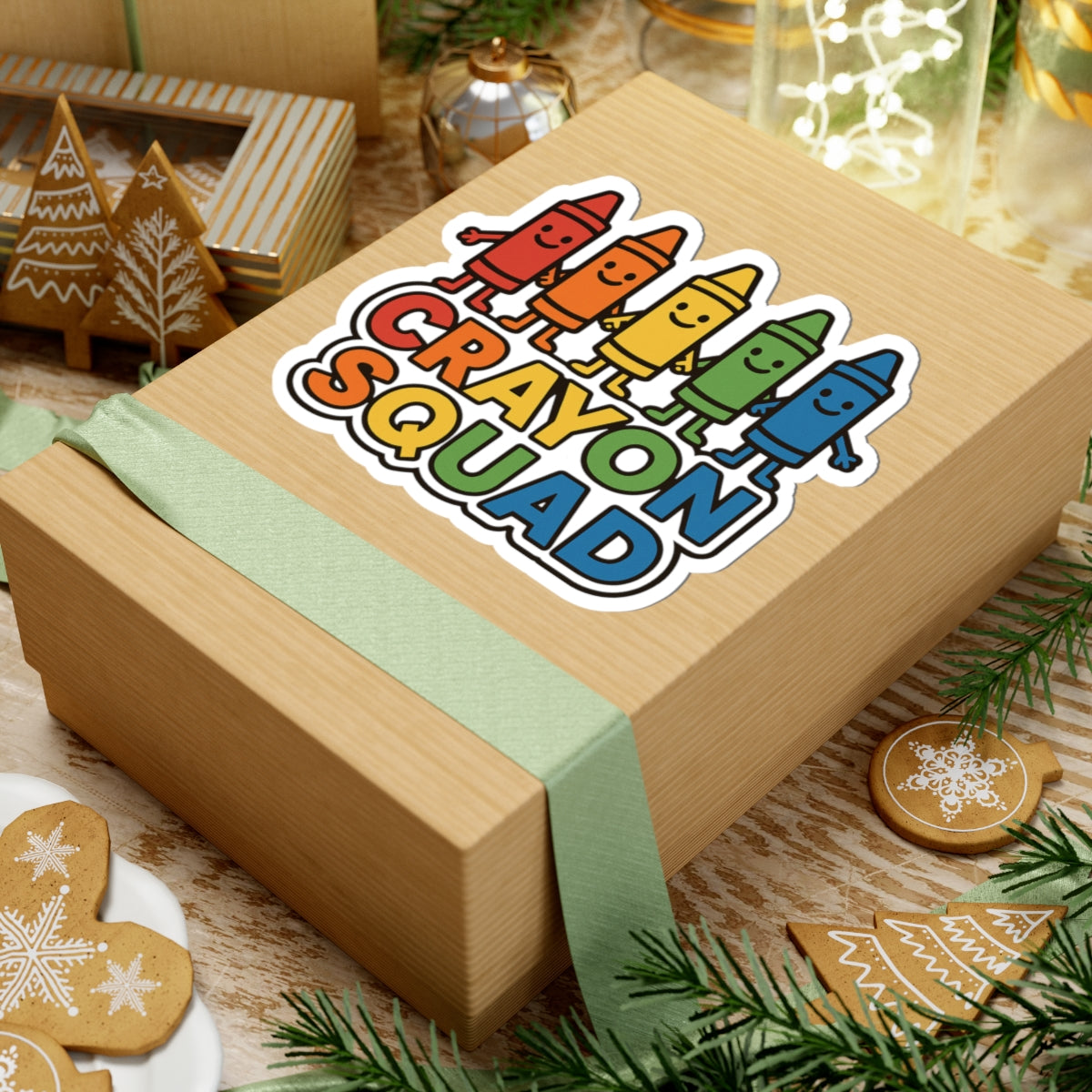 Crayon Squad - Kiss-Cut Sticker