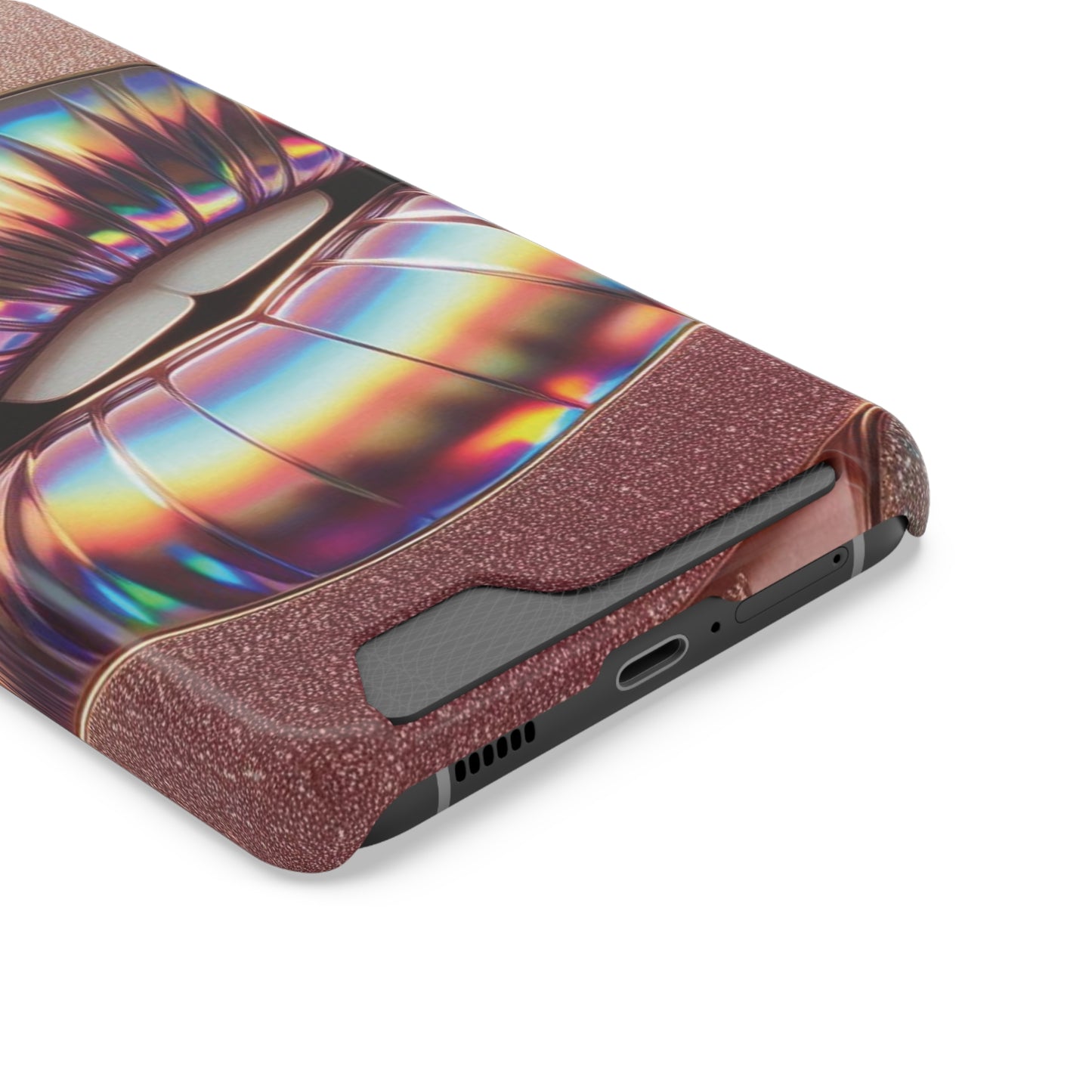 "Bronze Kiss" - Phone Case With Card Holder - Creatively Designed Shop