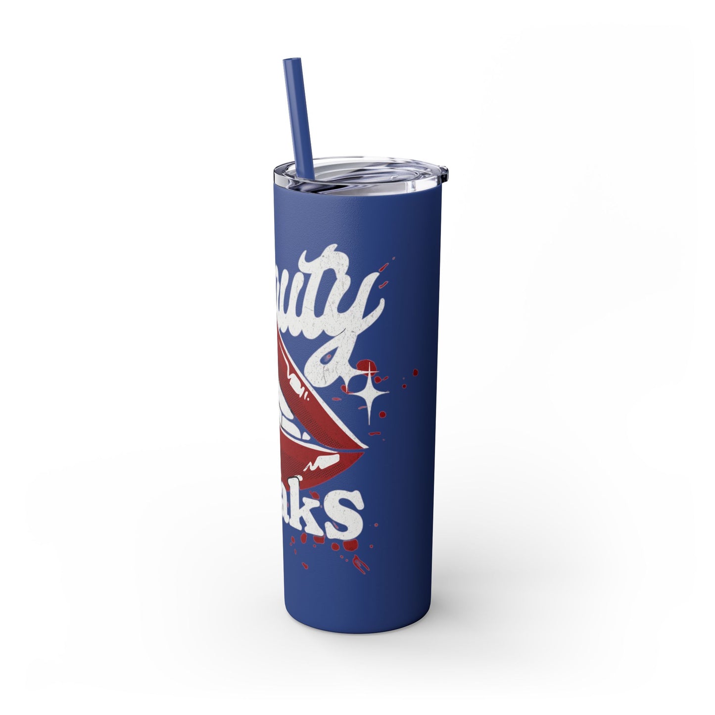Beauty Speaks - Skinny Tumbler with Straw, 20oz - Creatively Designed Shop