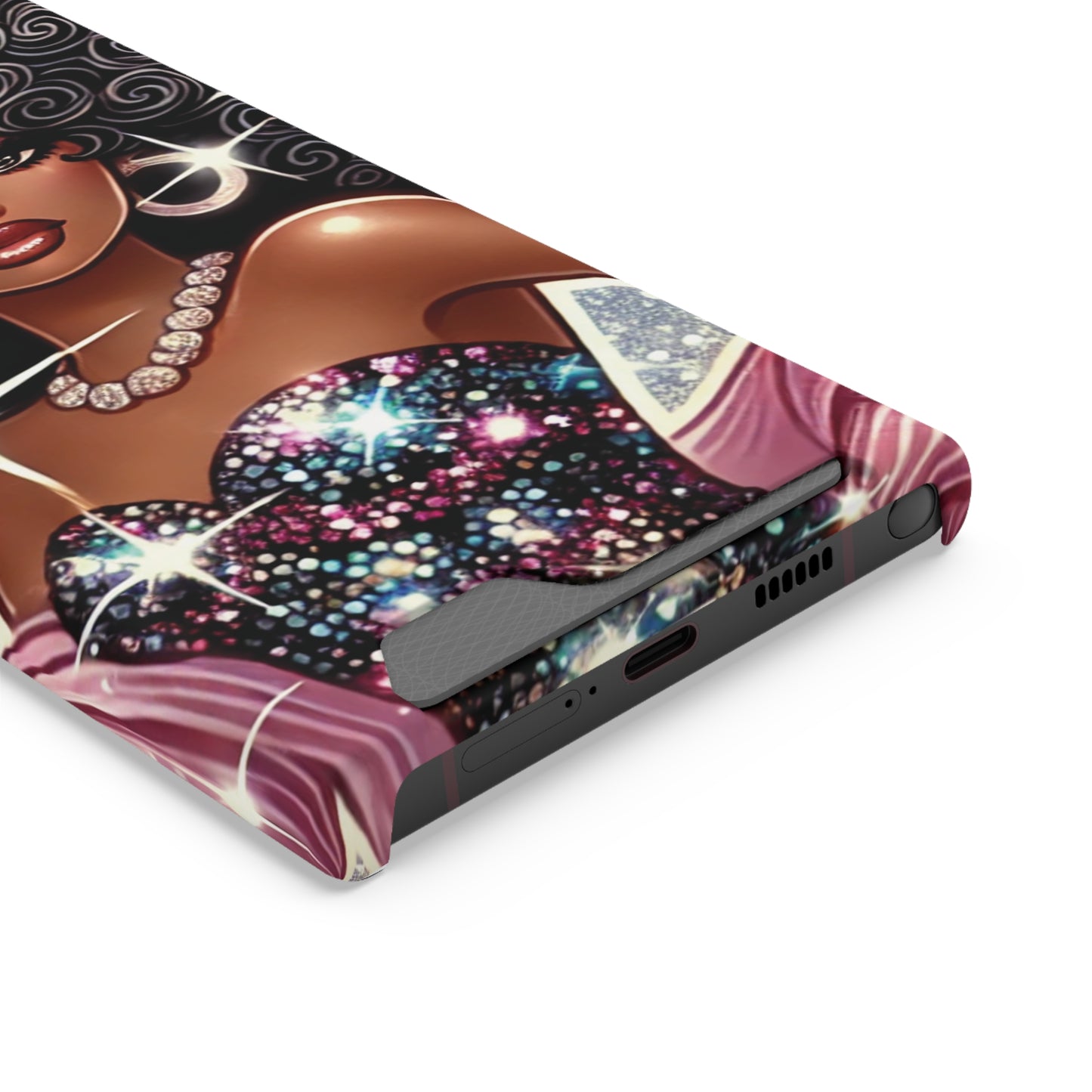 "Gorgeous" - Phone Case With Card Holder - Creatively Designed Shop