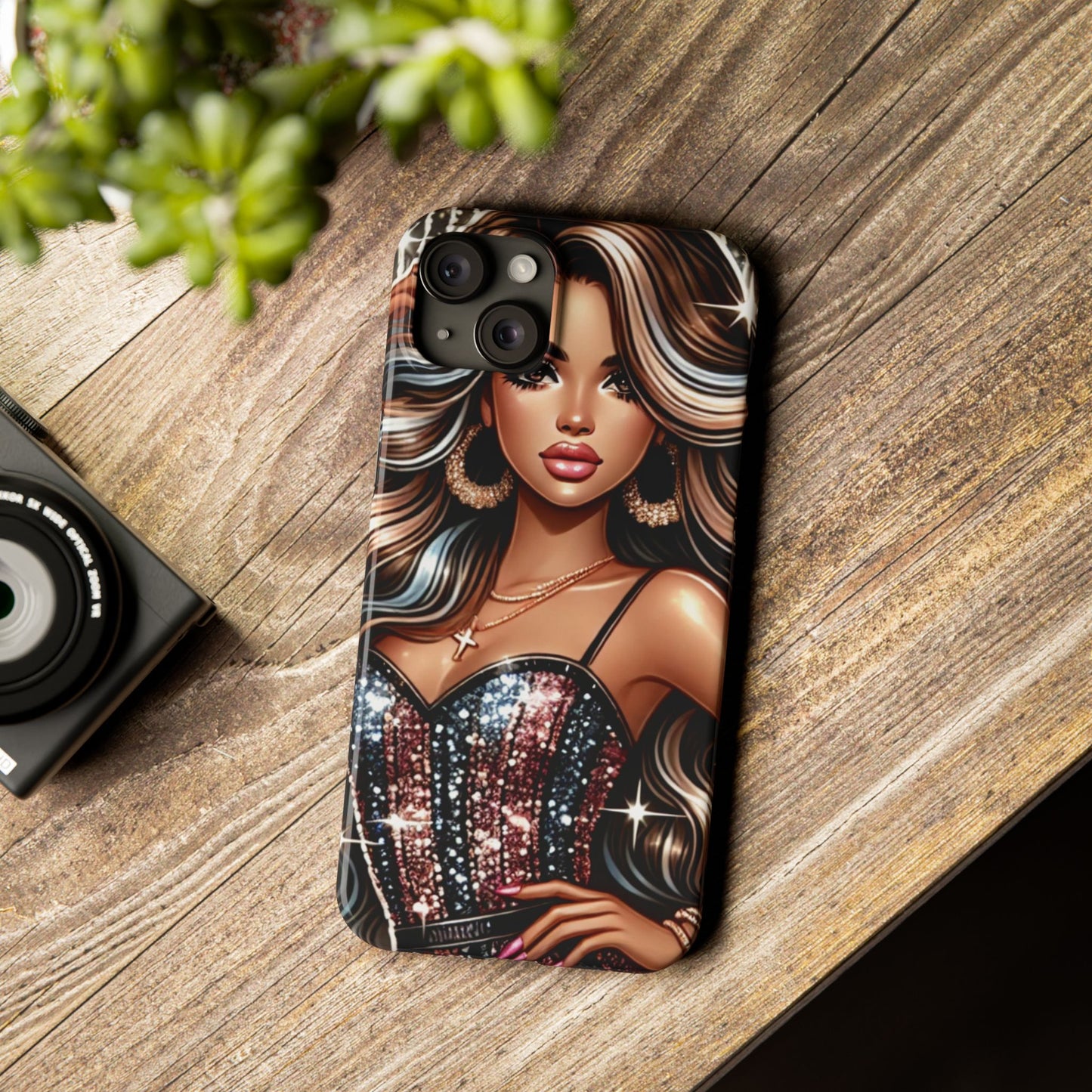 "Beautiful" - Slim Phone Cases - Creatively Designed Shop