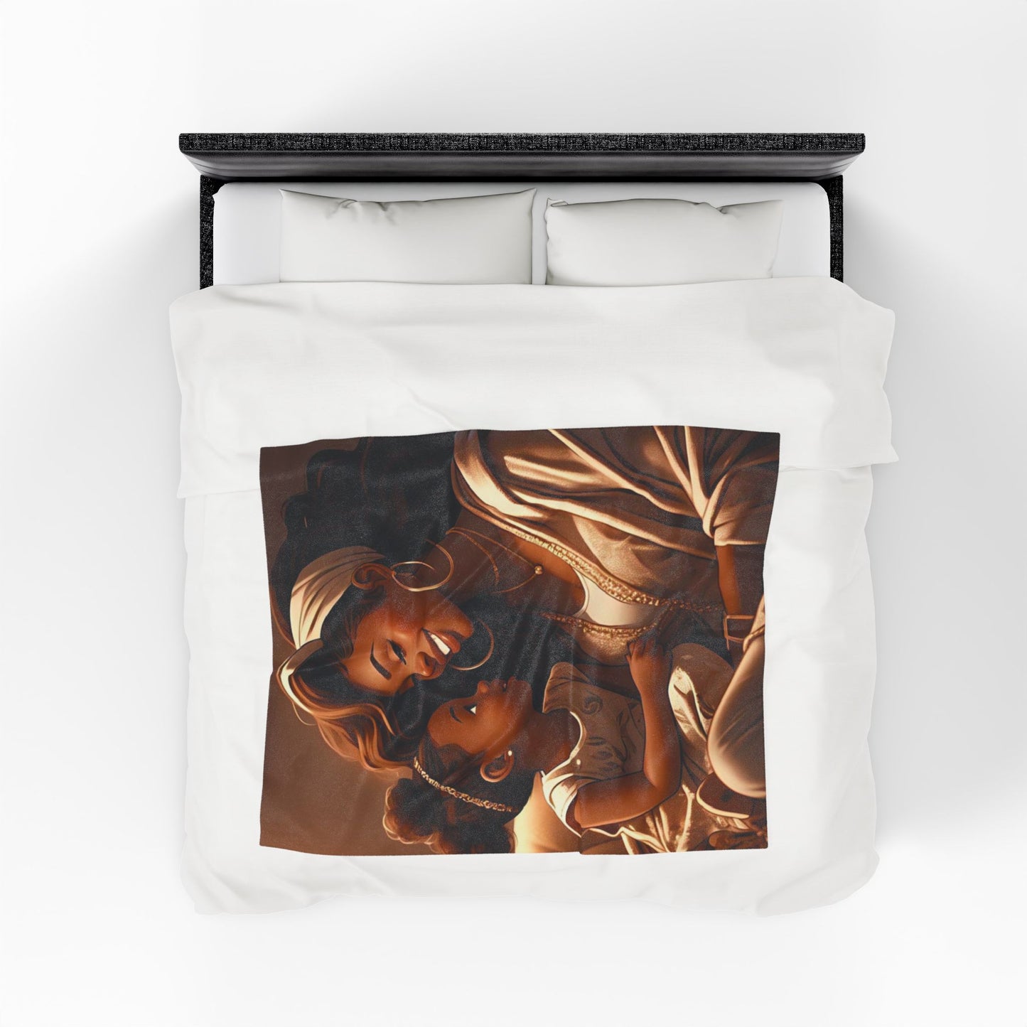A Mother's Love - Velveteen Plush Blanket
