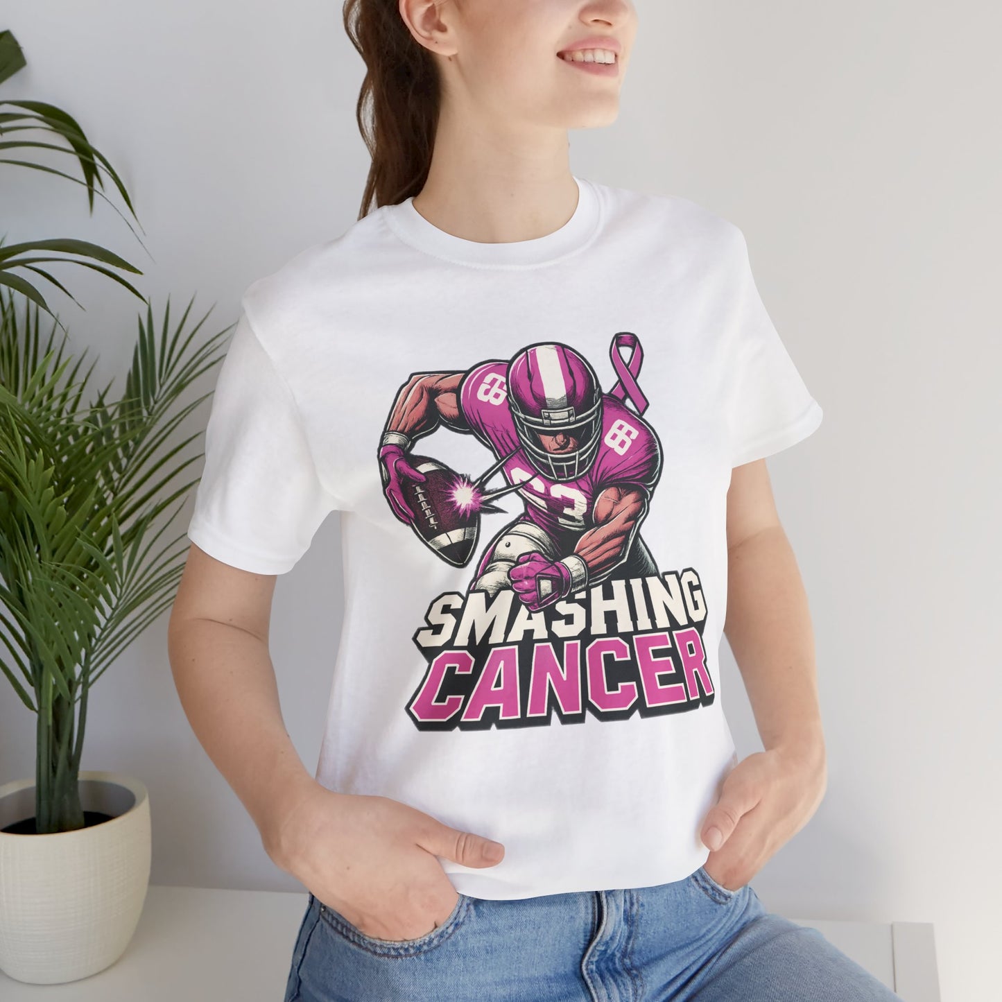 Smashing Cancer - Unisex Jersey Short Sleeve Tee