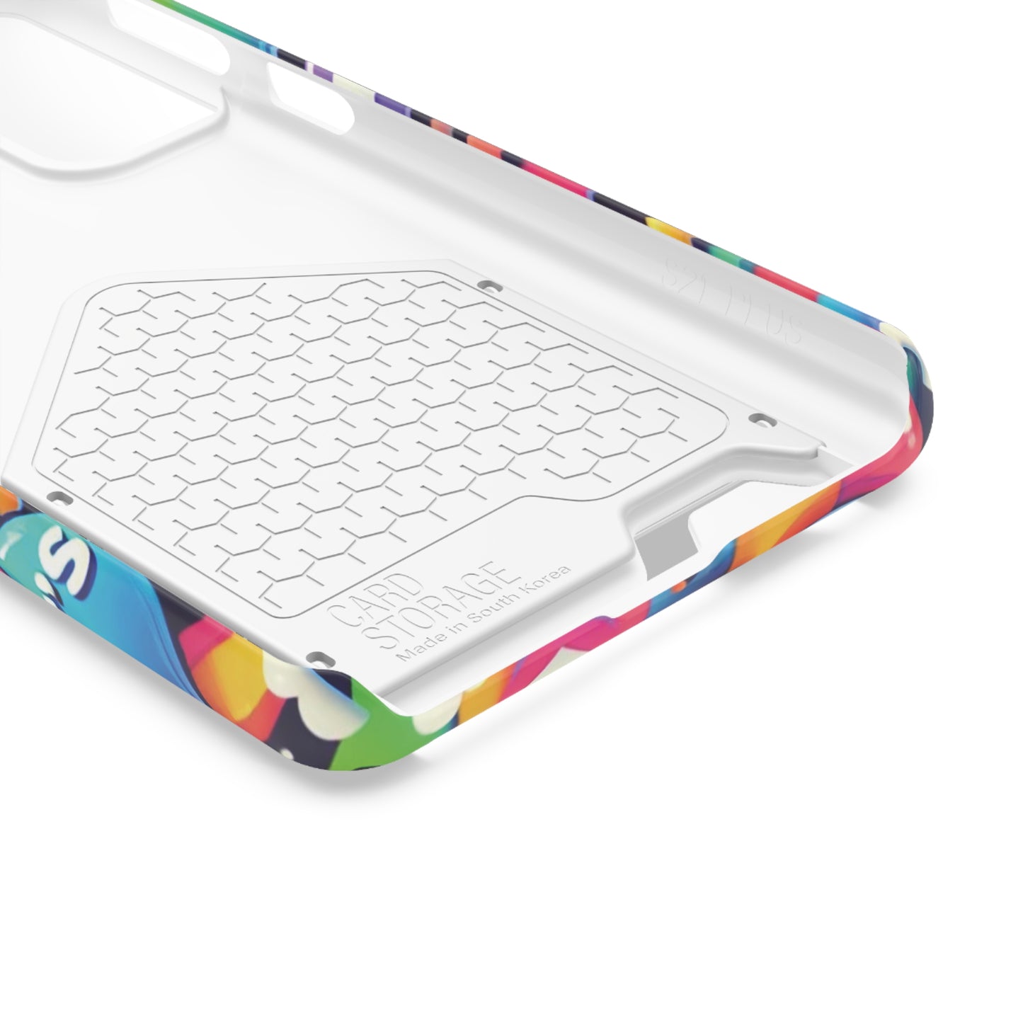 "Text Bubbles" - Phone Case With Card Holder - Creatively Designed Shop