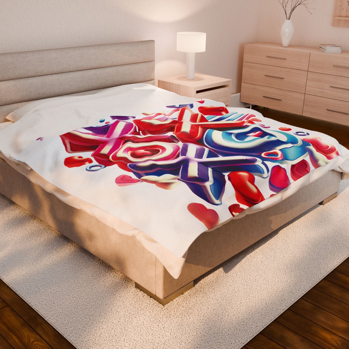 XOXO - Velveteen Plush Blanket