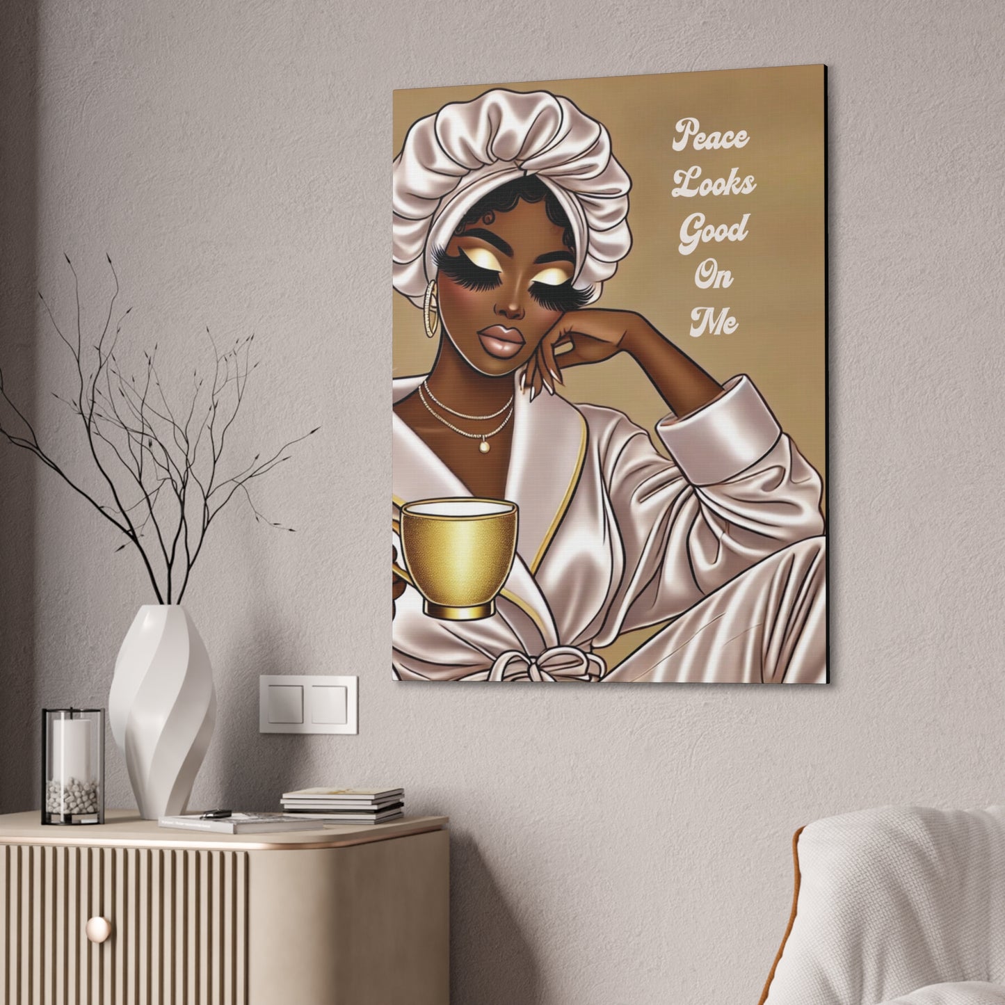 Peace Looks Good On Me - Canvas Art