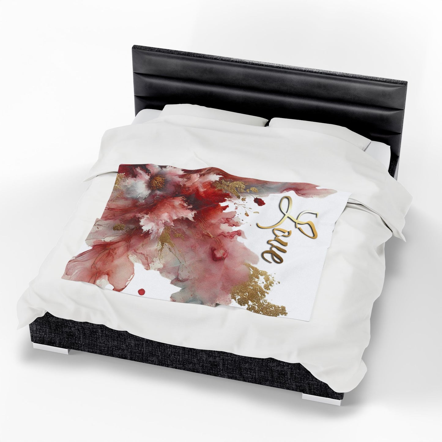 Love - Velveteen Plush Blanket