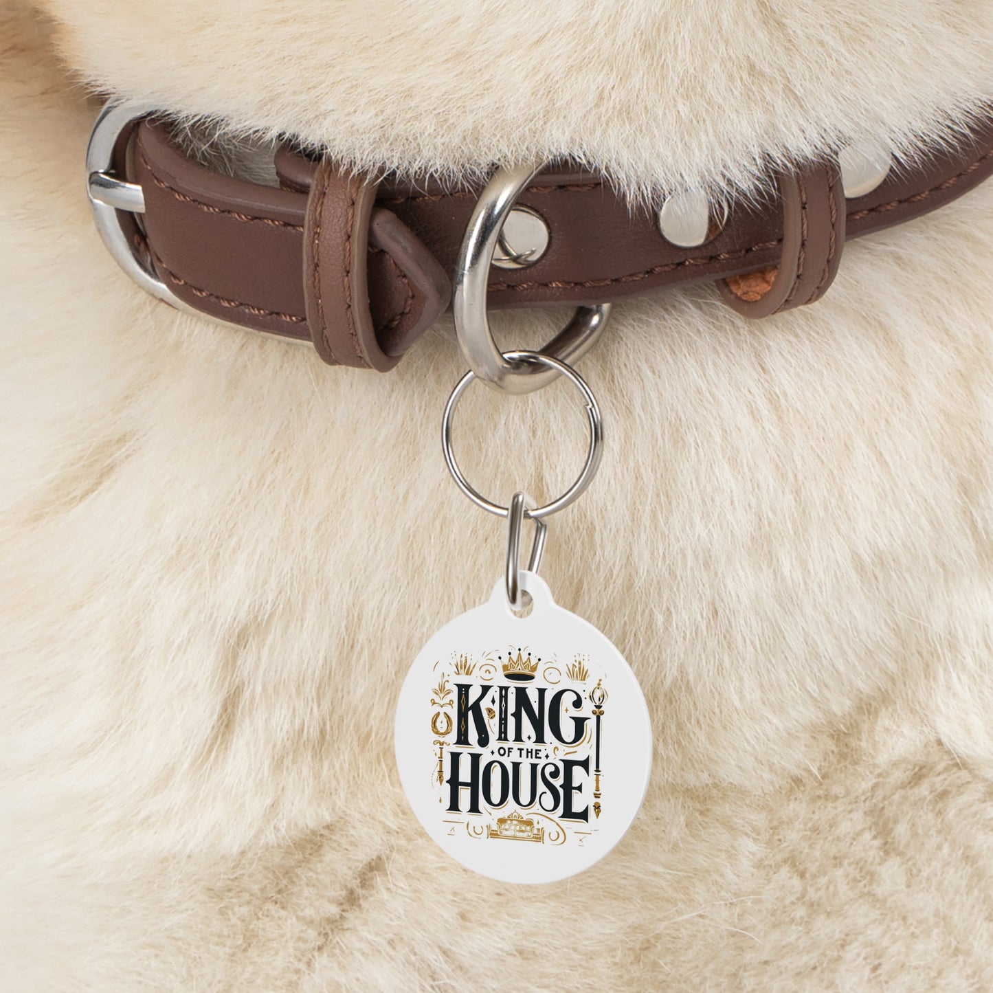 King of the House - Pet Tag - Creatively Designed Shop
