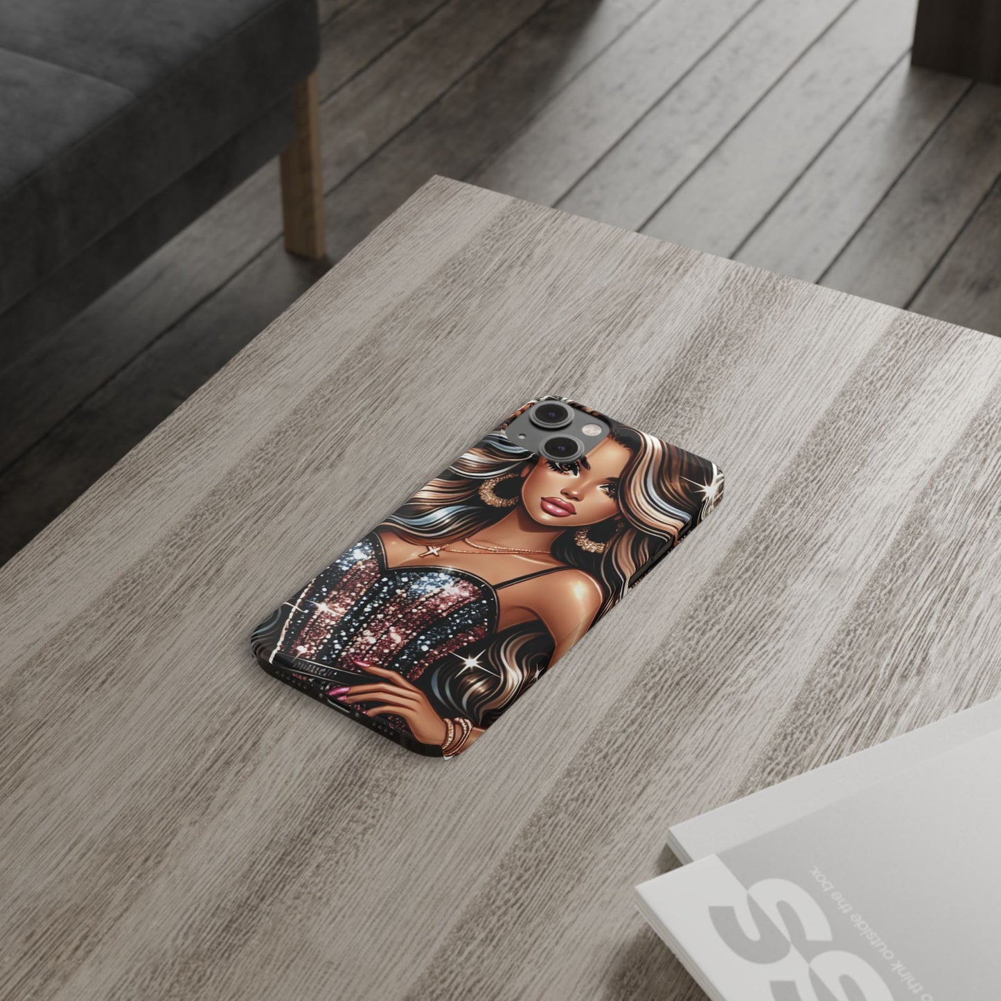 "Beautiful" - Slim Phone Cases - Creatively Designed Shop