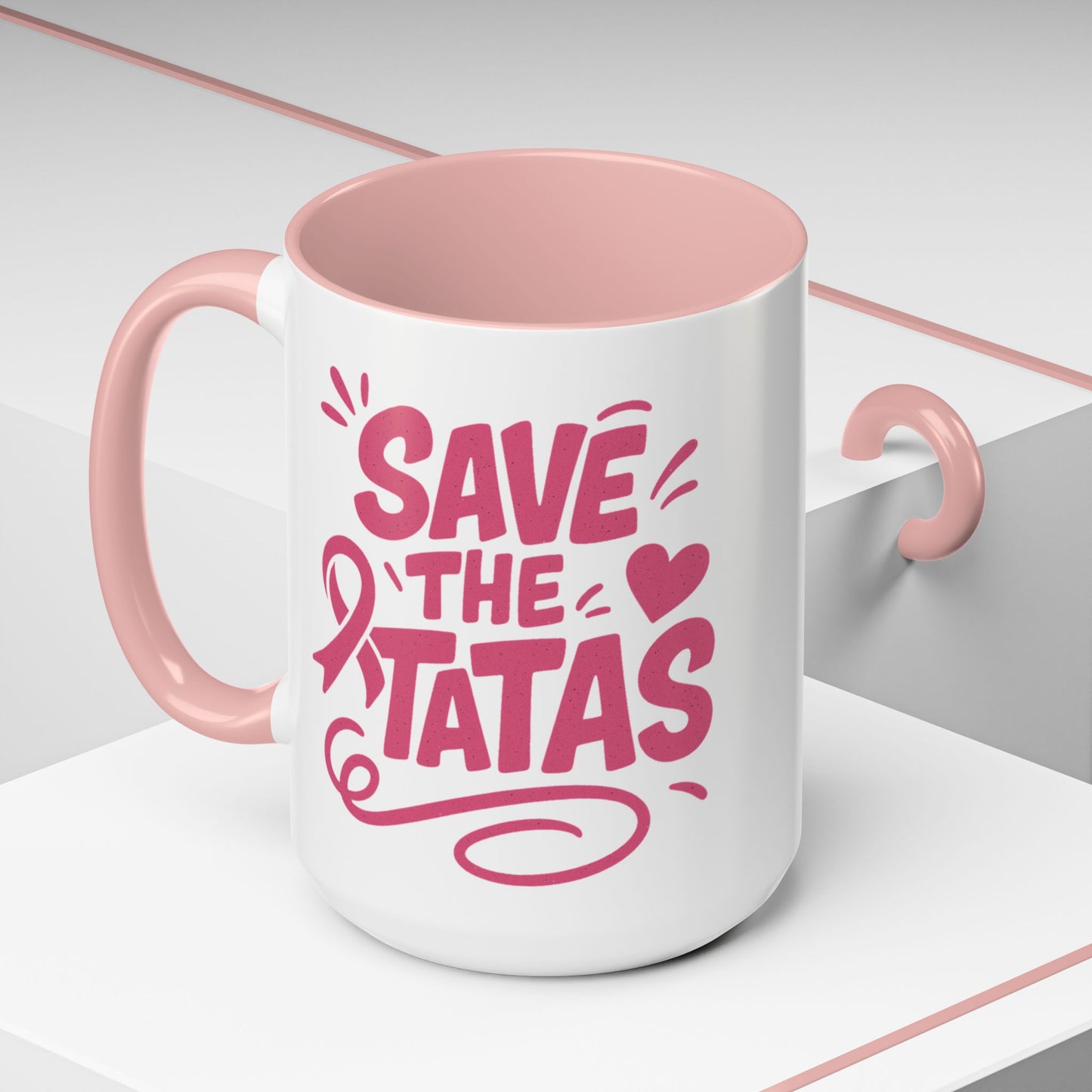 "Save the Tatas" - Accent Coffee Mug