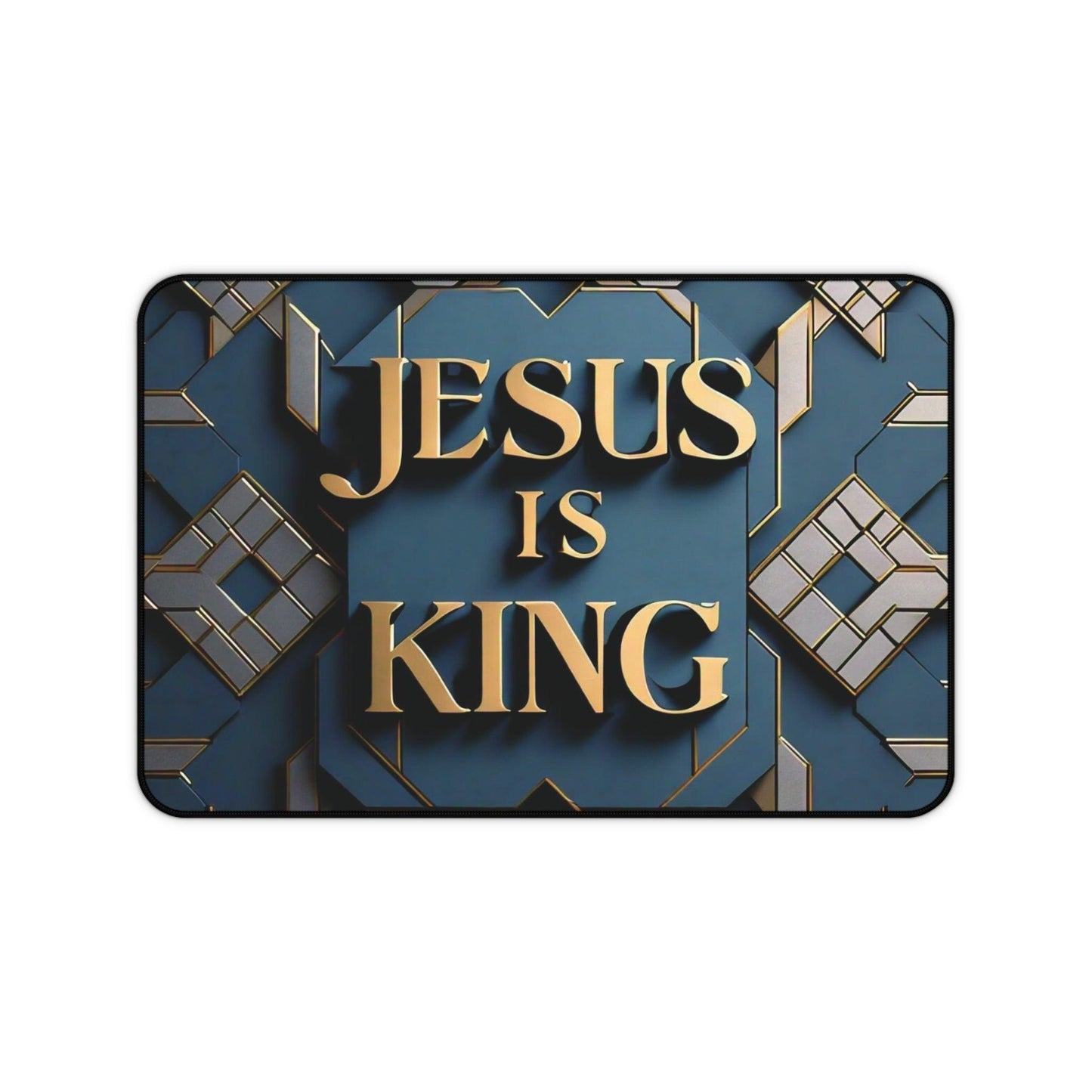 "Jesus is King" - Desk Mat - Creatively Designed Shop