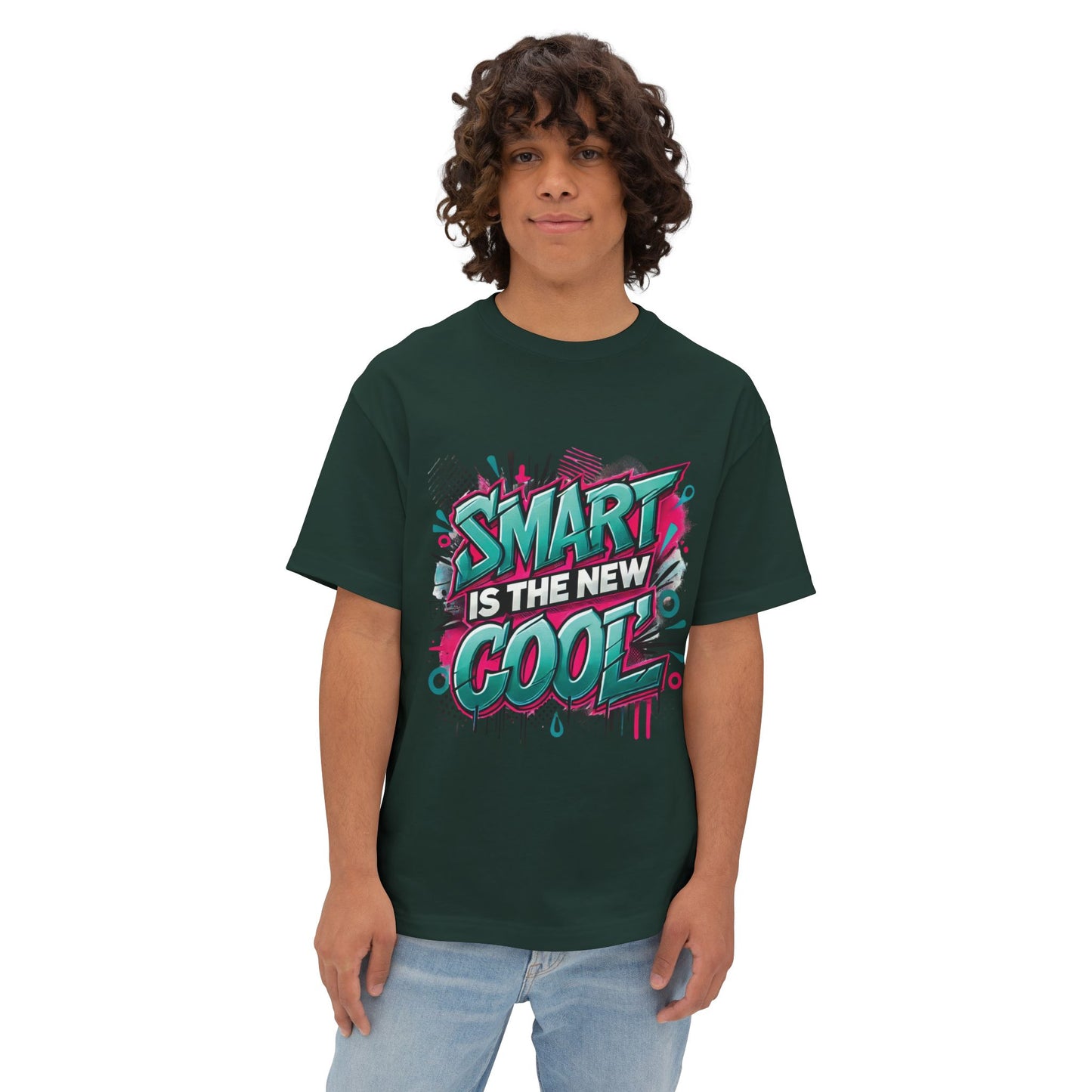 Smart is the New Cool - Unisex Oversized Boxy Tee