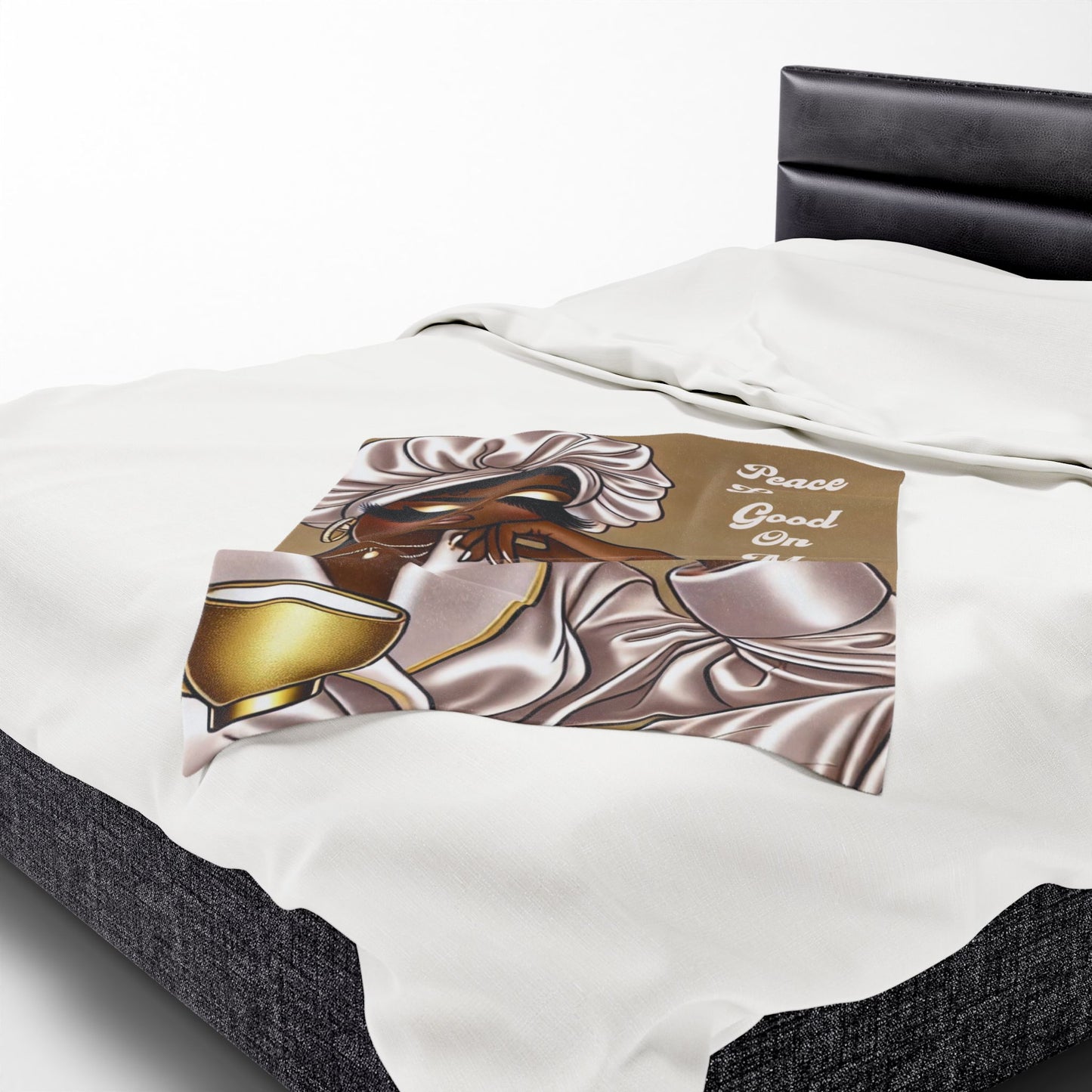 Peace Looks Good On Me - Velveteen Plush Blanket