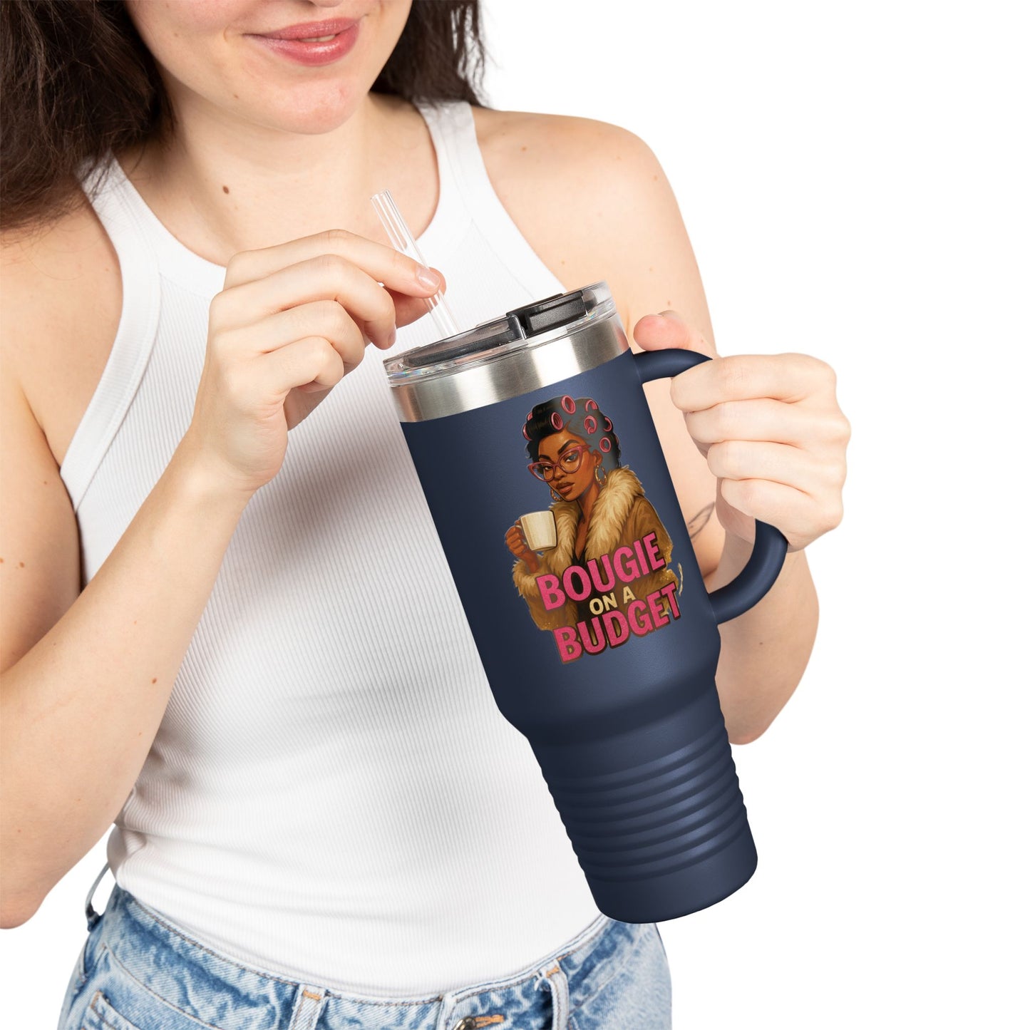 Bougie On A Budget - Insulated Travel Mug, 40oz