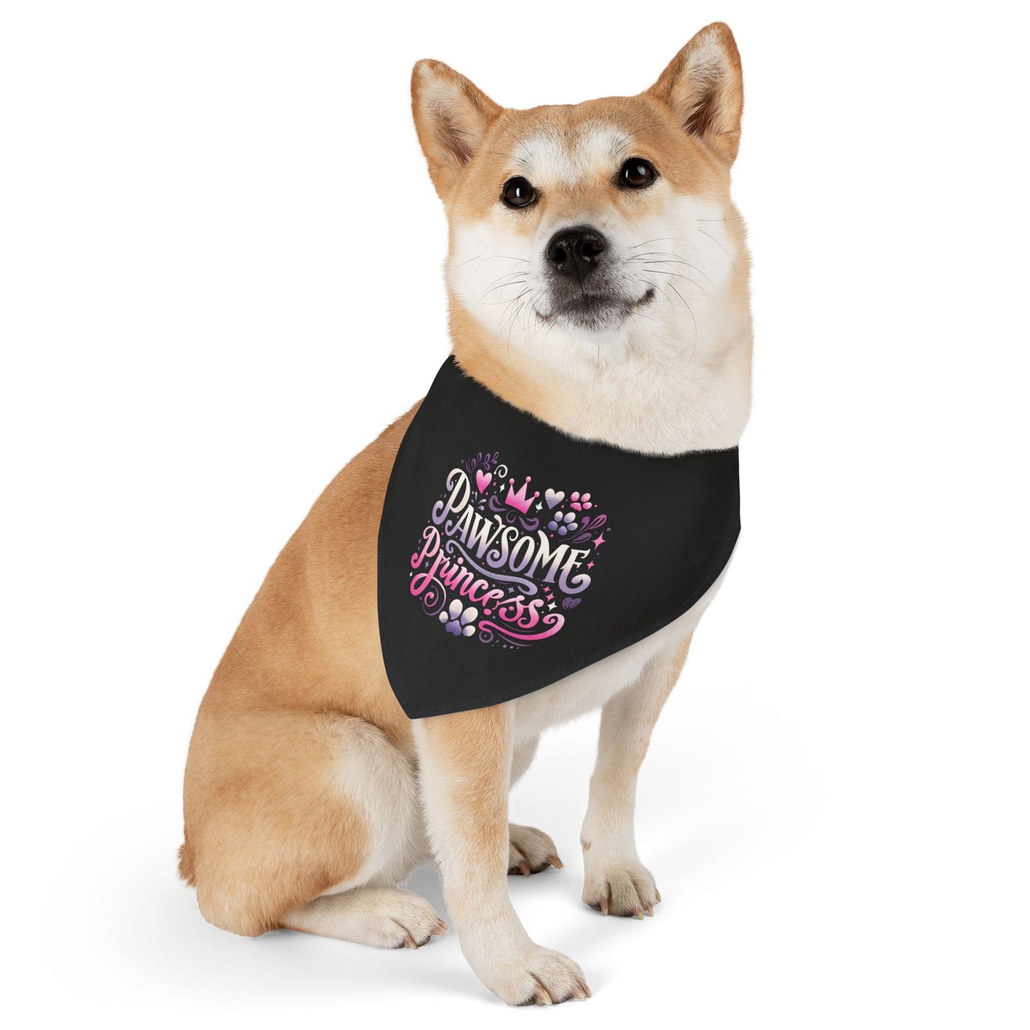 Pawsome Princess - Pet Bandana Collar - Creatively Designed Shop