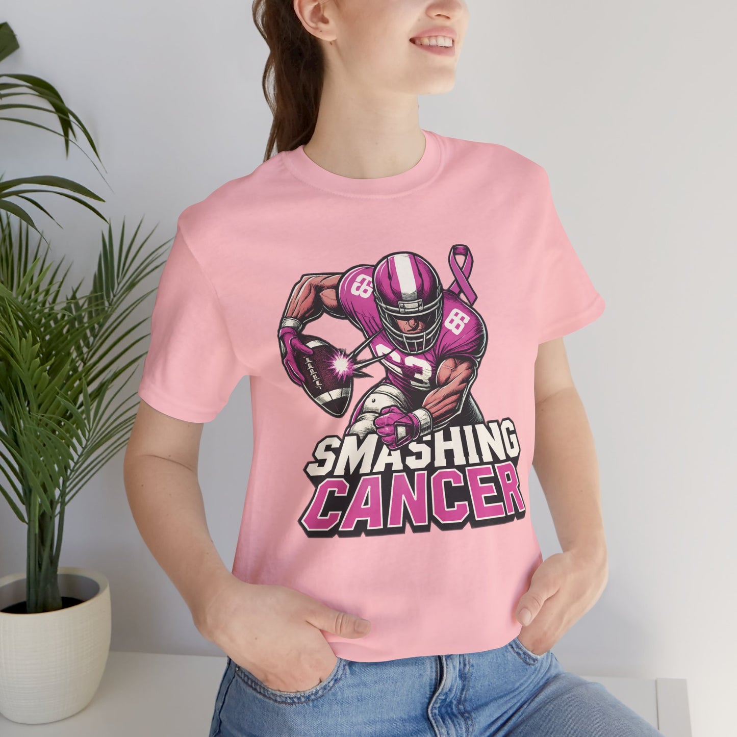 Smashing Cancer - Unisex Jersey Short Sleeve Tee