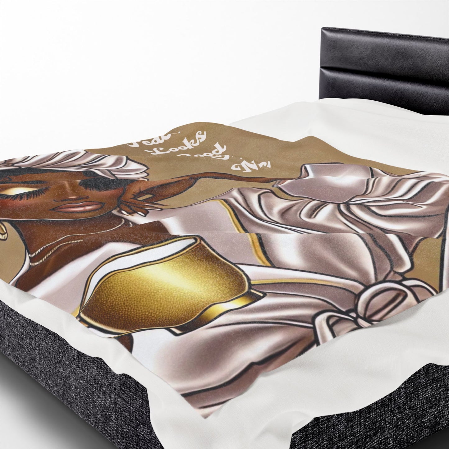 Peace Looks Good On Me - Velveteen Plush Blanket