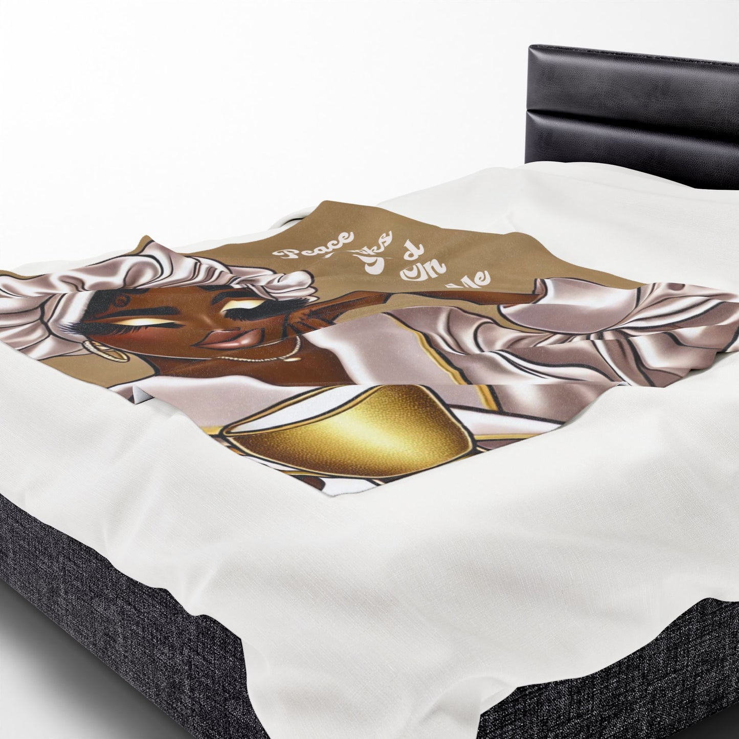 Peace Looks Good On Me - Velveteen Plush Blanket