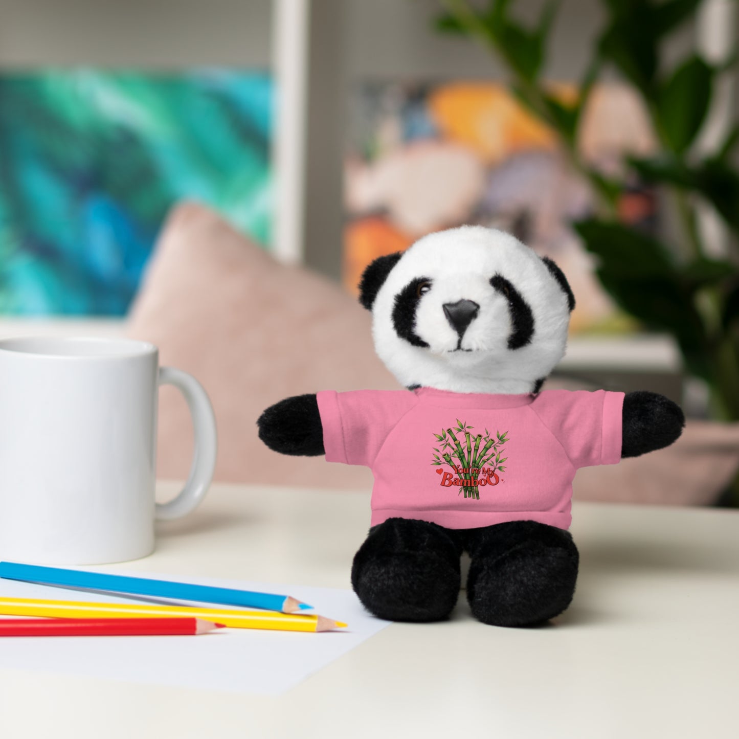 'You're My Bamboo' - Stuffed Panda with Tee - Creatively Designed Shop