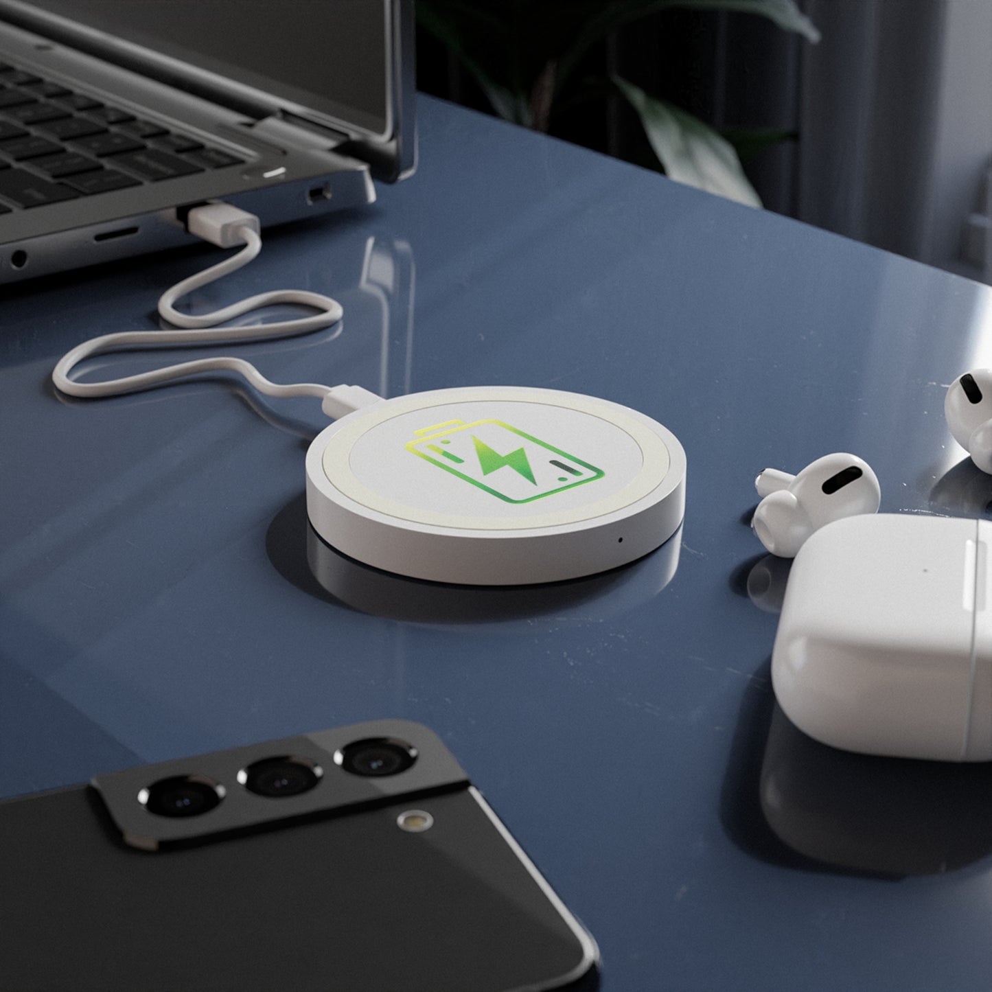 Charging Icon (Green) - Quake Wireless Charging Pad - Creatively Designed Shop