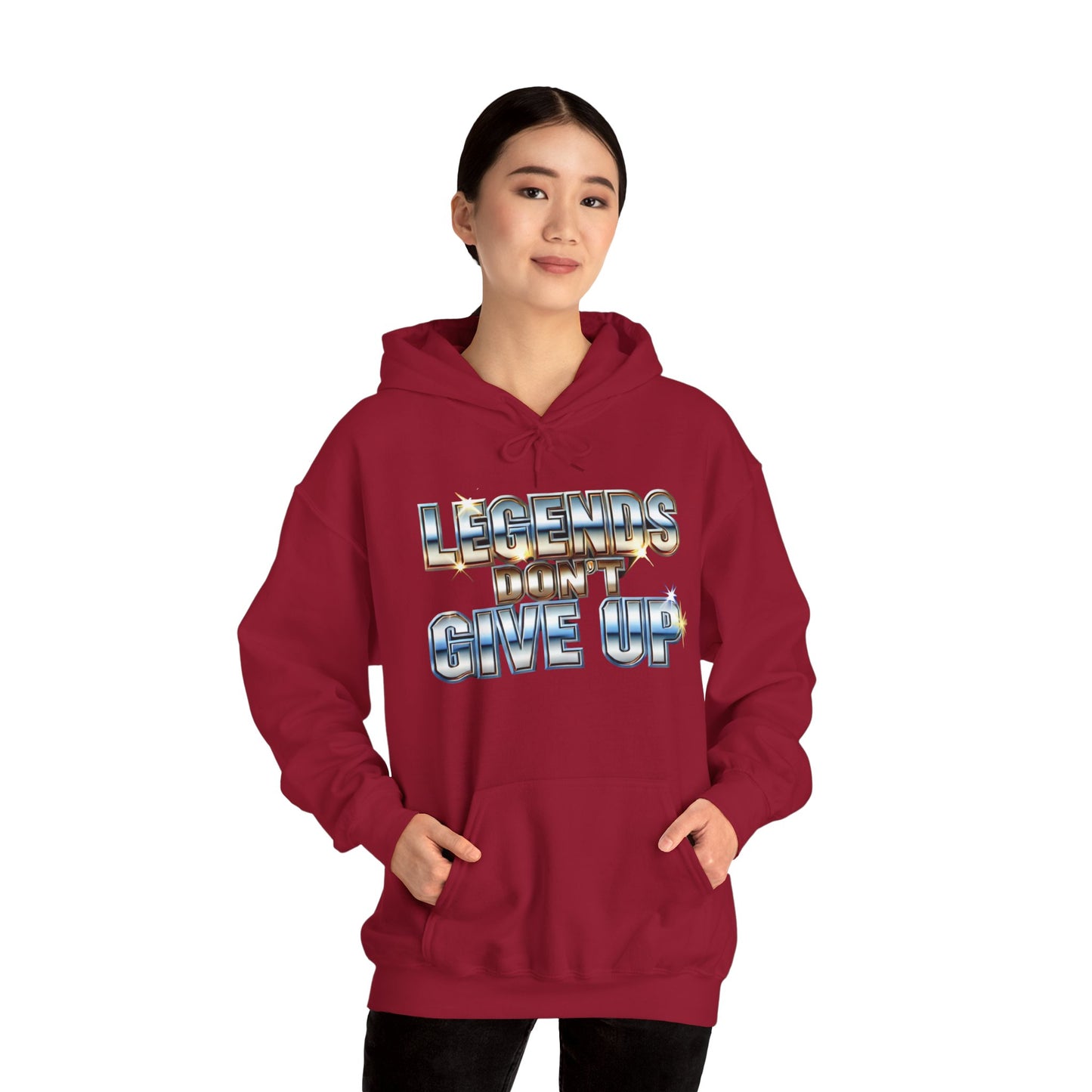 Legends Don't Give Up - Unisex Heavy Blend™ Hooded Sweatshirt - Creatively Designed Shop
