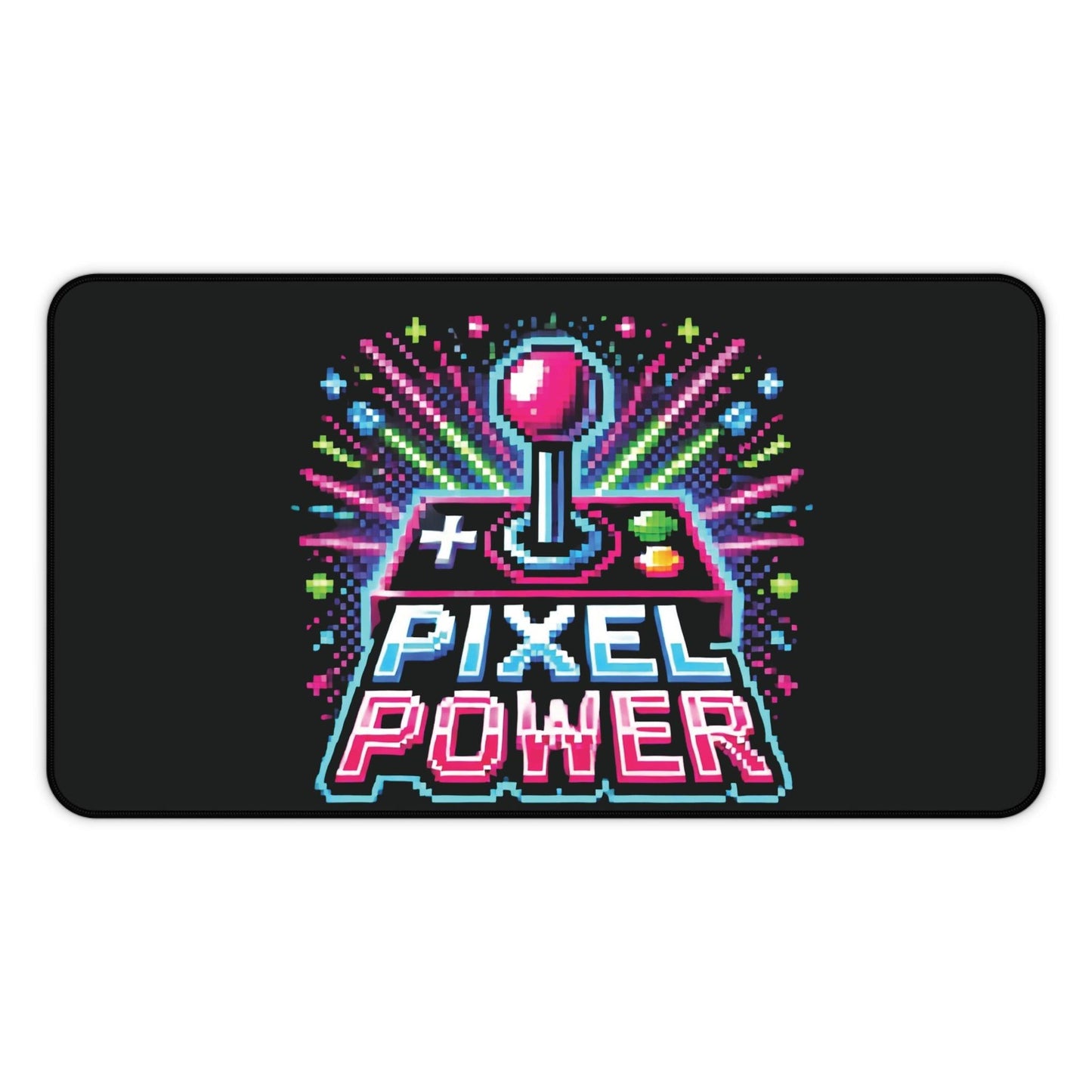 "Pixel Power" - Desk Mat - Creatively Designed Shop