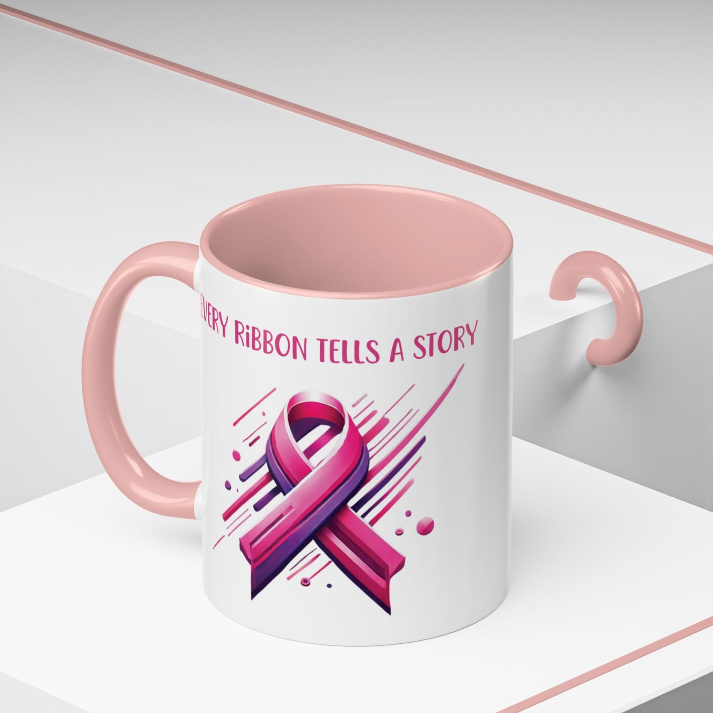 Every Ribbon Tells A Story - Accent Coffee Mug
