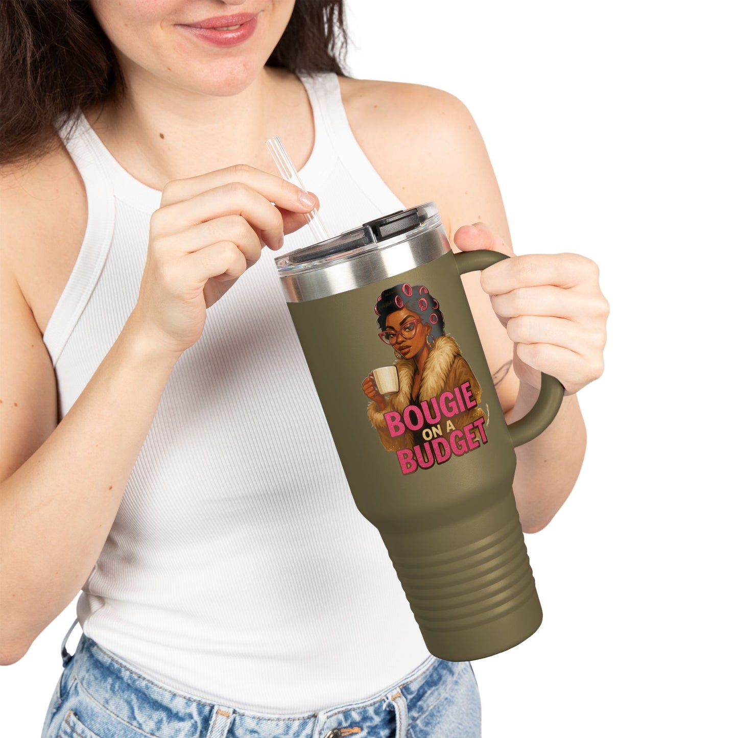 Bougie On A Budget - Insulated Travel Mug, 40oz