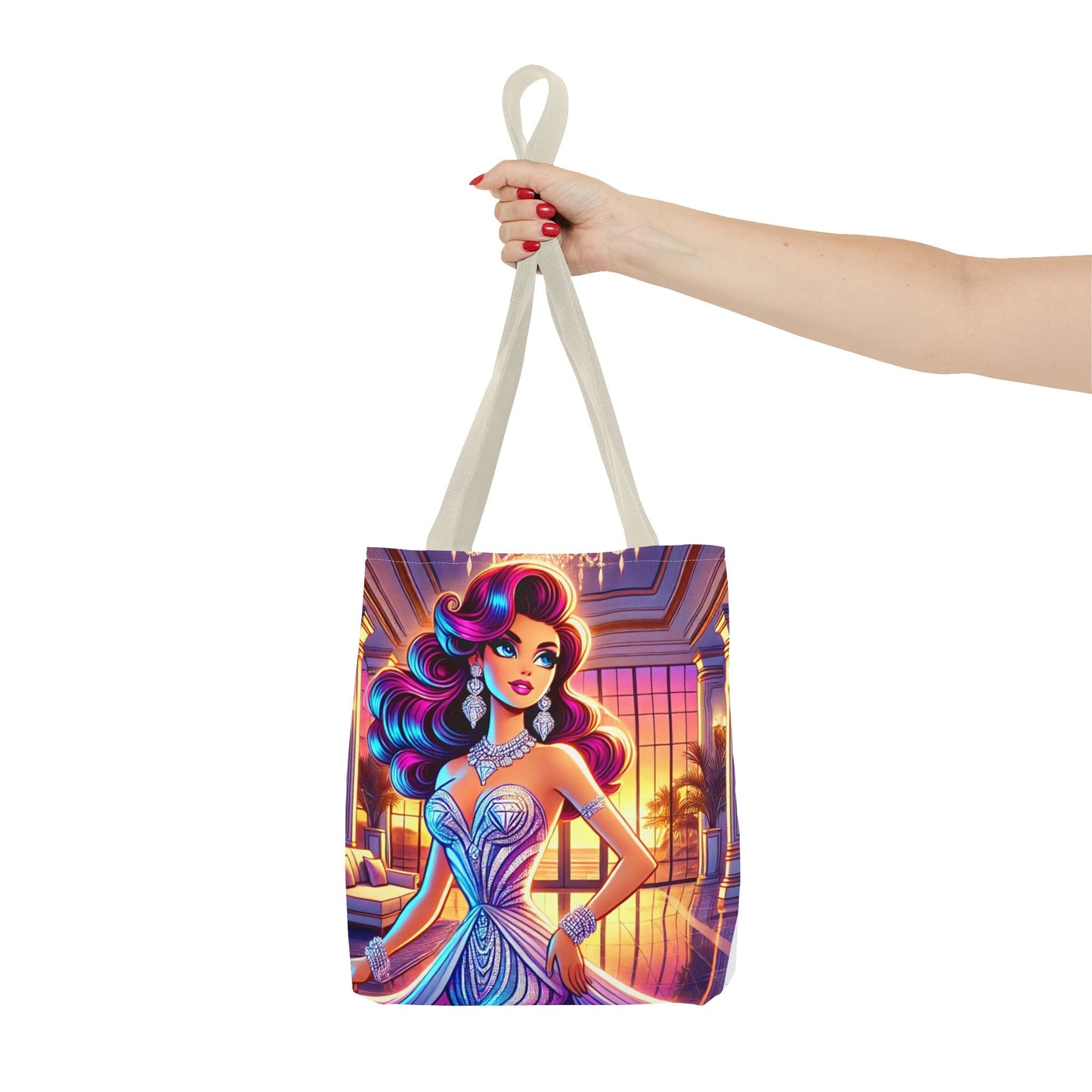 "Elegance Suits Me" (Purple) - Tote Bag (AOP) - Creatively Designed Shop