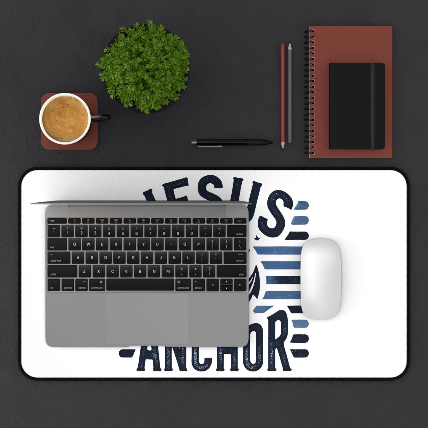 "Jesus Is My Anchor" - Desk Mat - Creatively Designed Shop