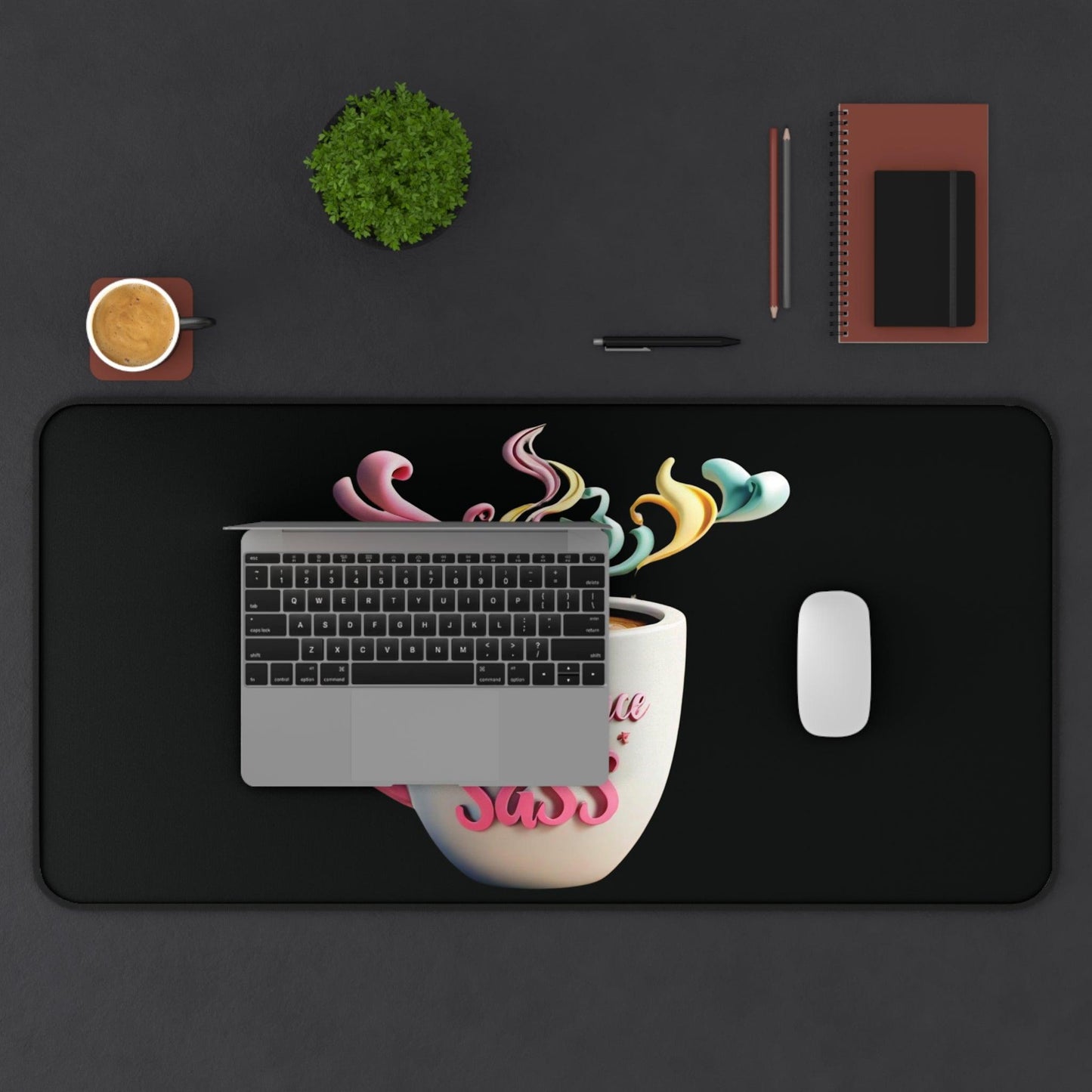 "Confidence & Sass" - Desk Mat - Creatively Designed Shop