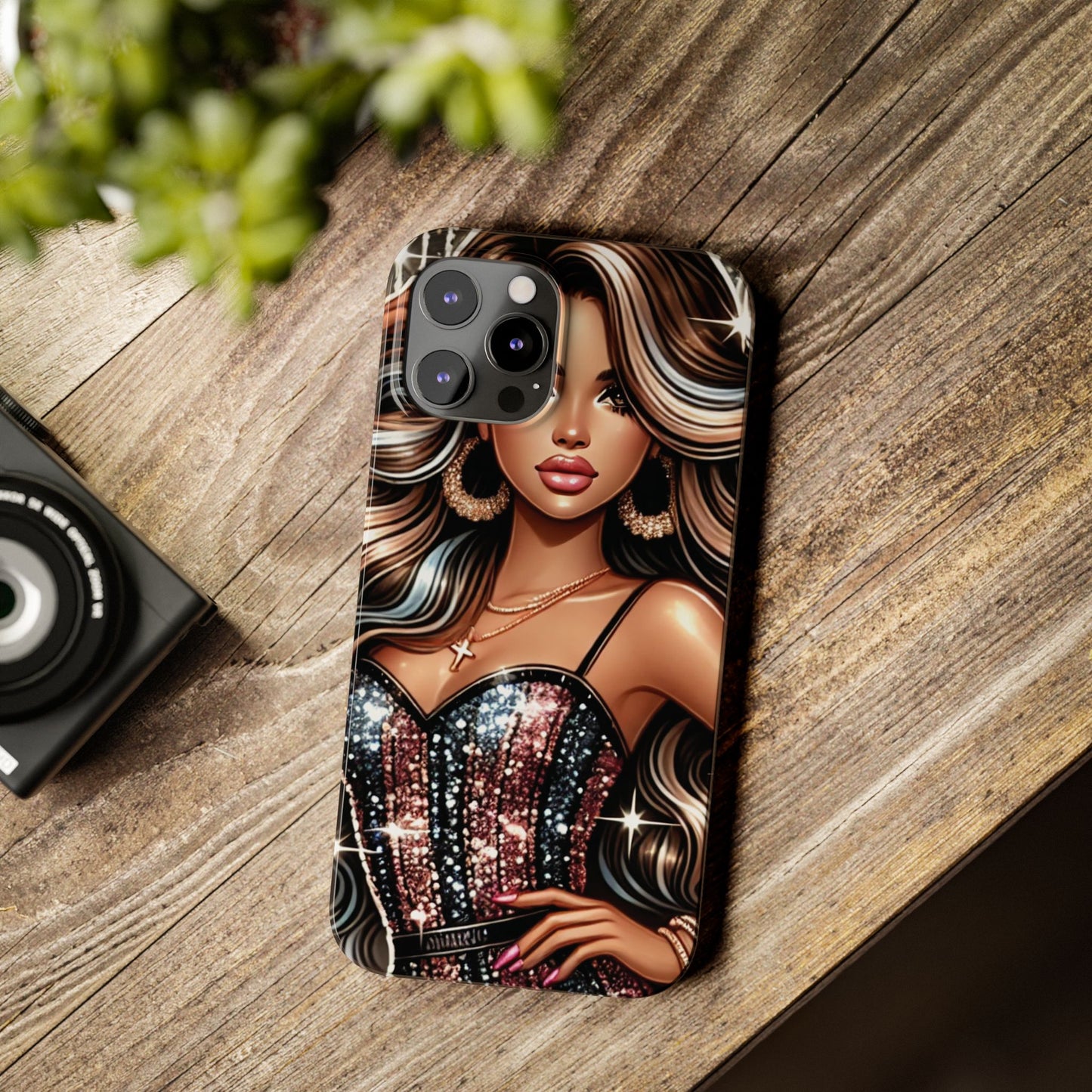 "Beautiful" - Slim Phone Cases - Creatively Designed Shop