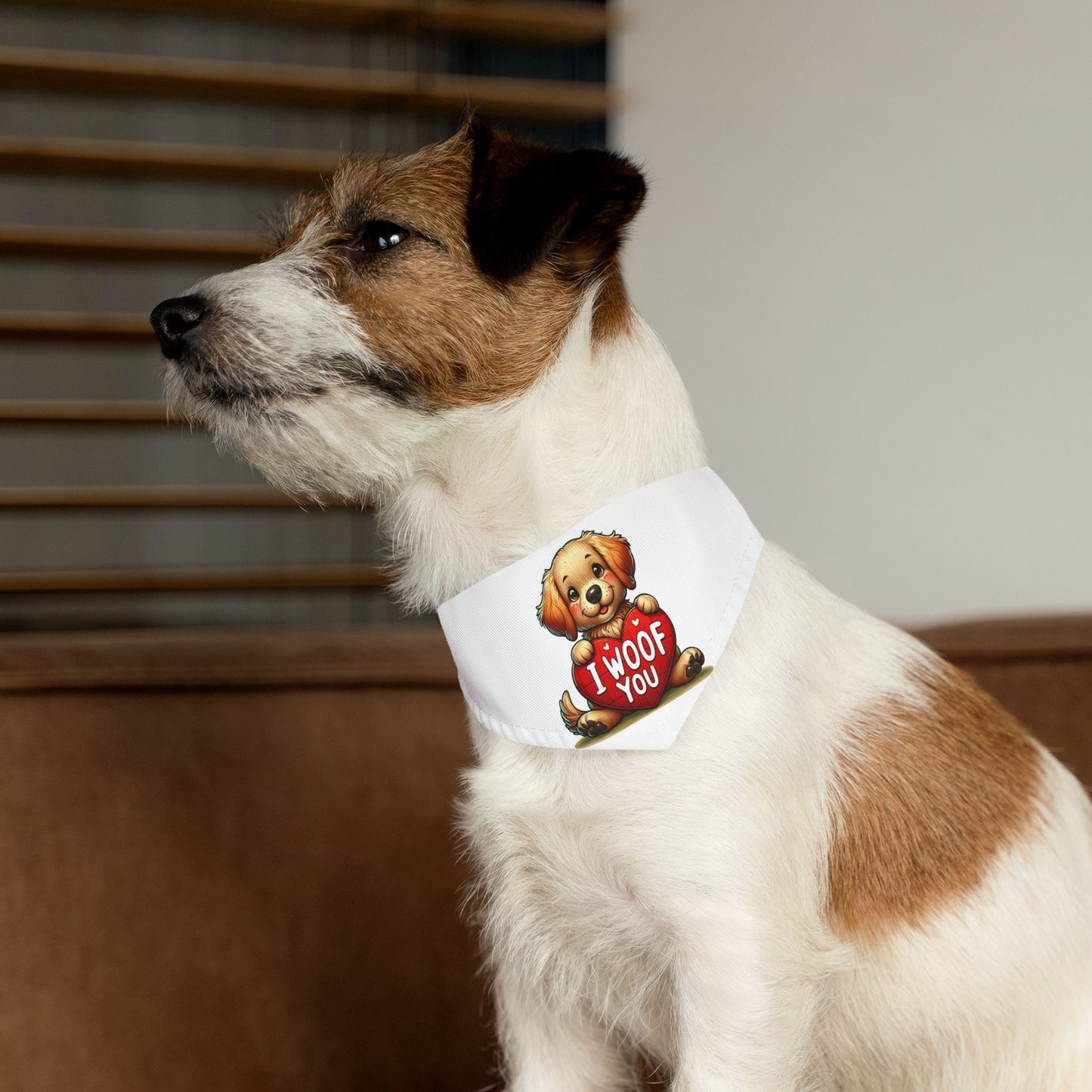I Woof You - Pet Bandana Collar - Creatively Designed Shop