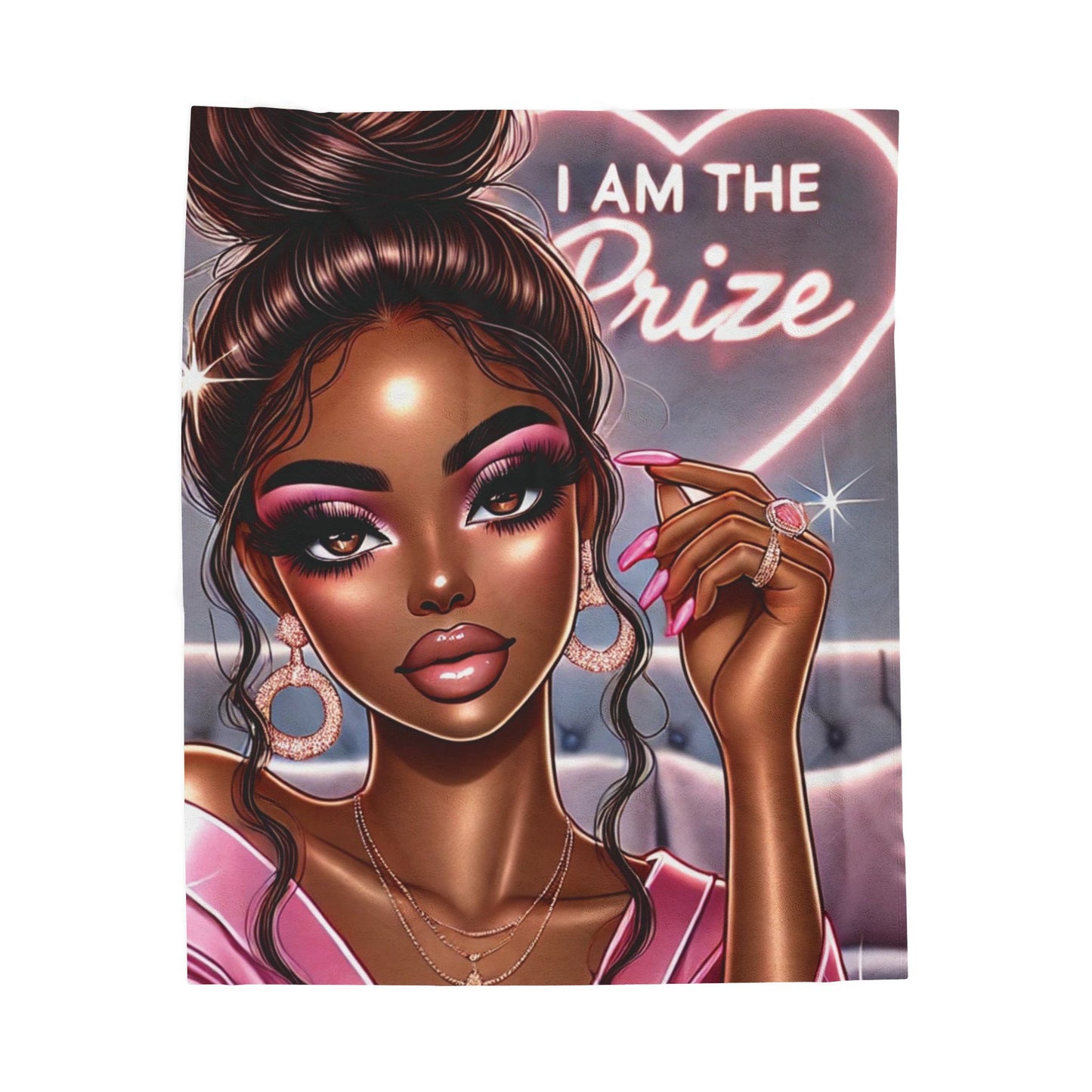 I Am the Prize - Velveteen Plush Blanket