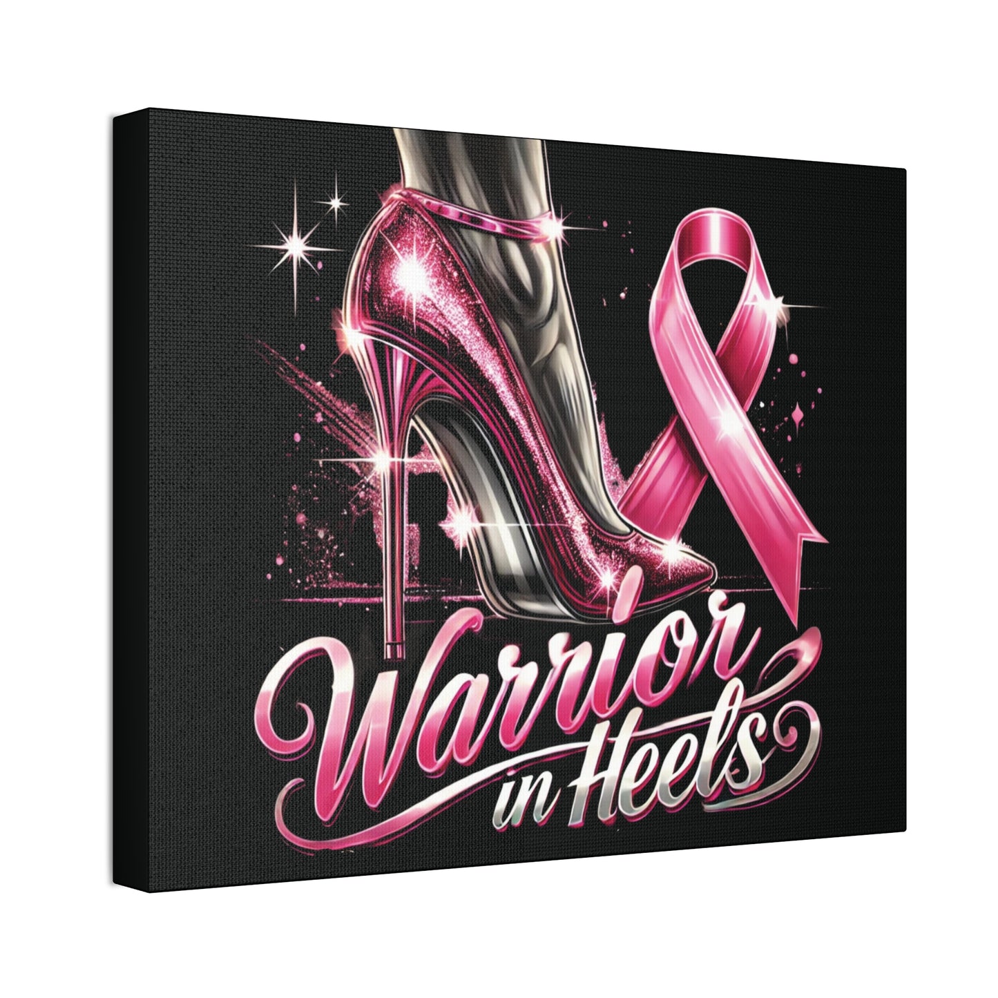 Pink Warrior Heels - Canvas Art