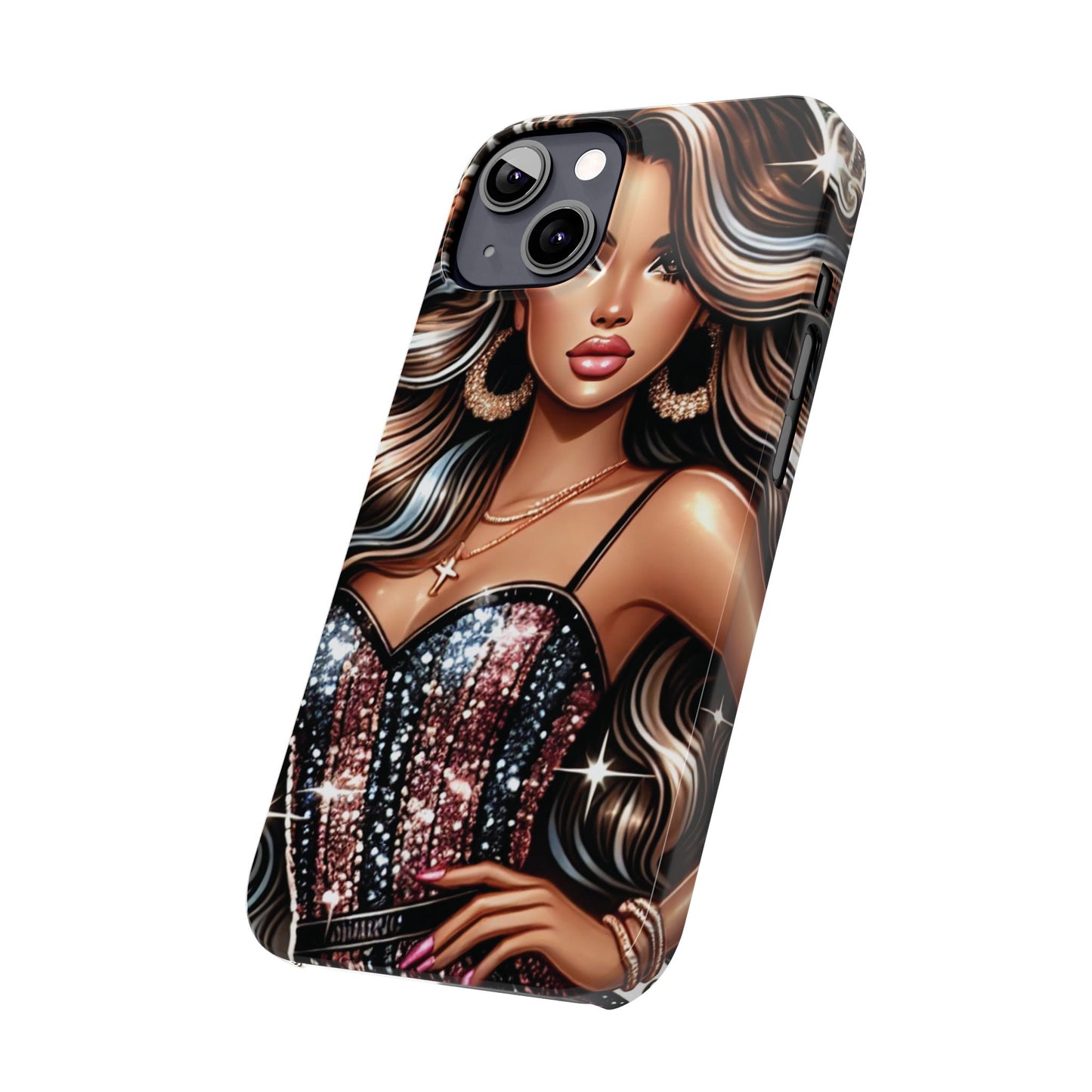 "Beautiful" - Slim Phone Cases - Creatively Designed Shop