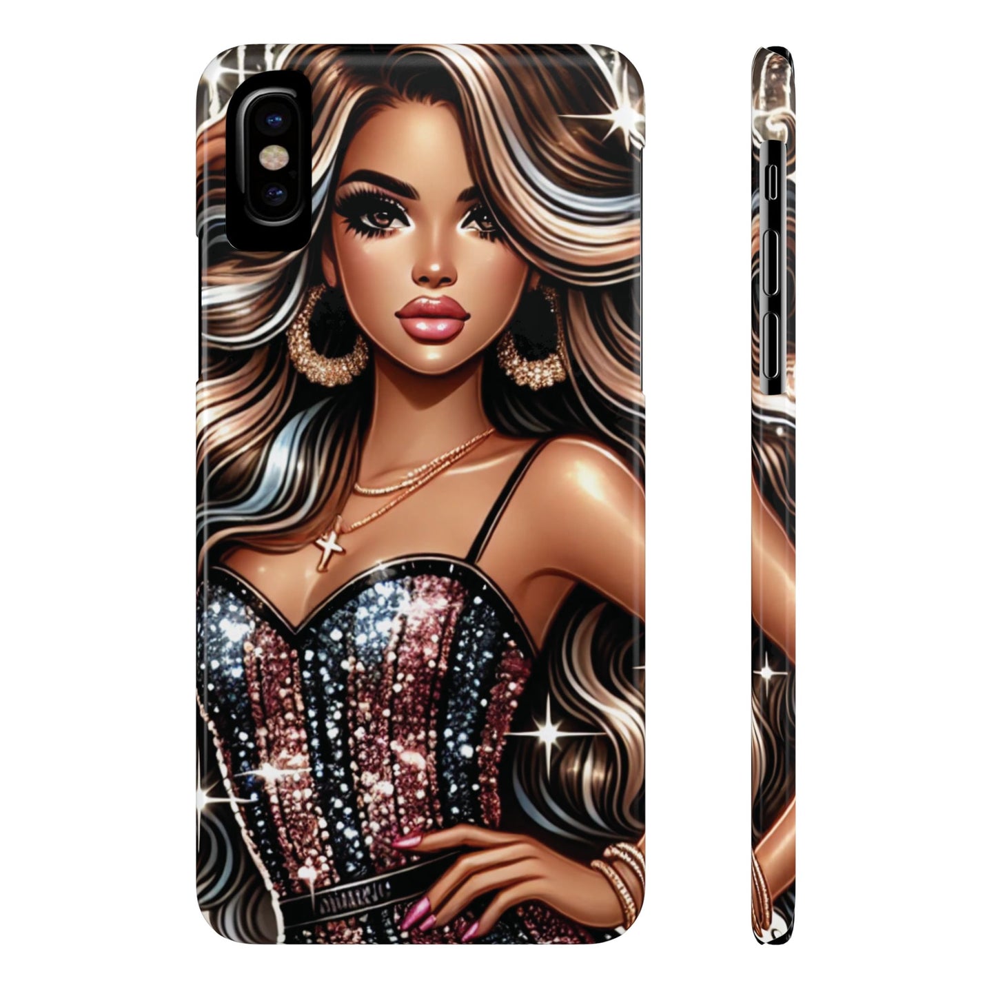 "Beautiful" - Slim Phone Cases - Creatively Designed Shop