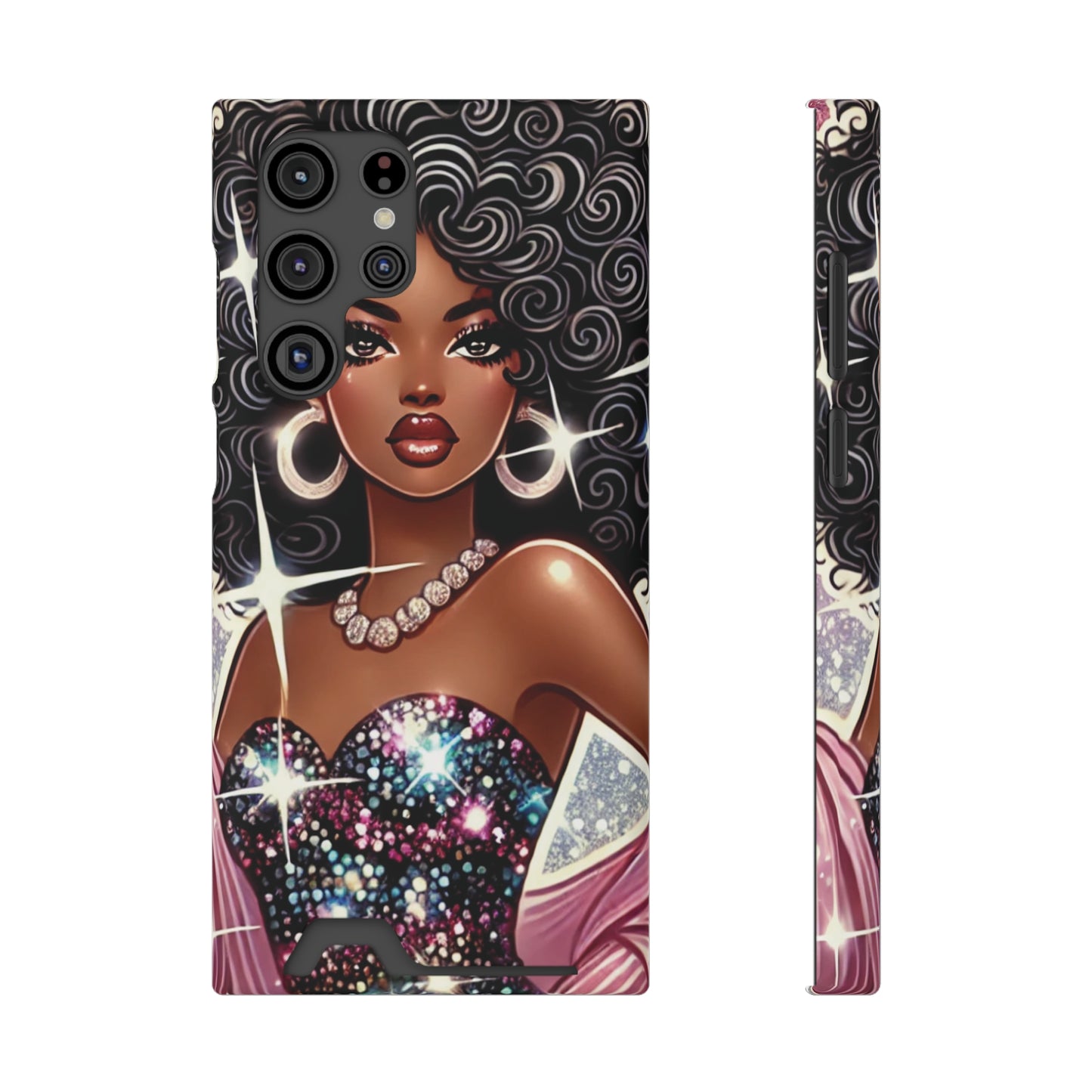"Gorgeous" - Phone Case With Card Holder - Creatively Designed Shop