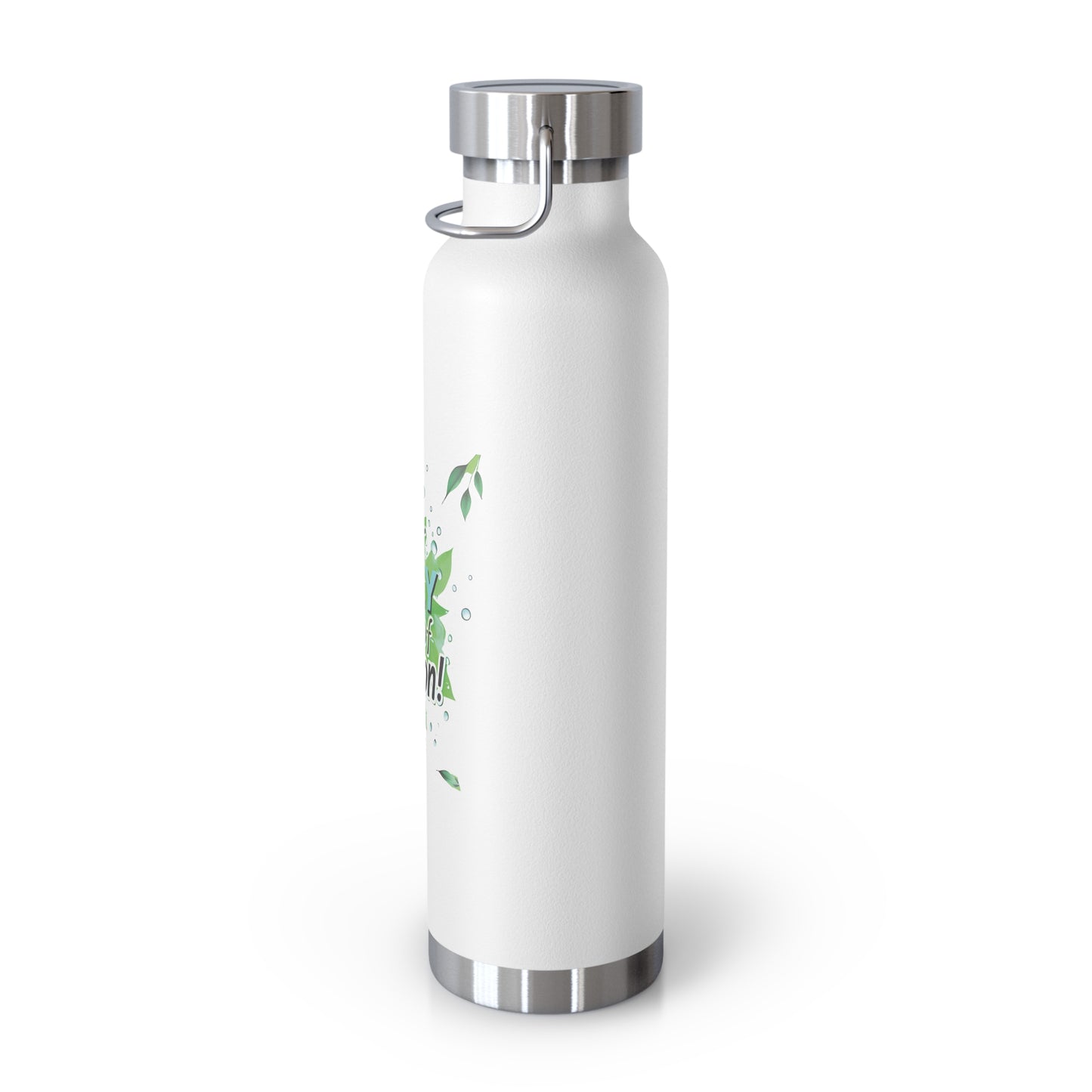 "Your Daily Dose of Hydration" - Copper Vacuum Insulated Bottle, 22oz - Creatively Designed Shop