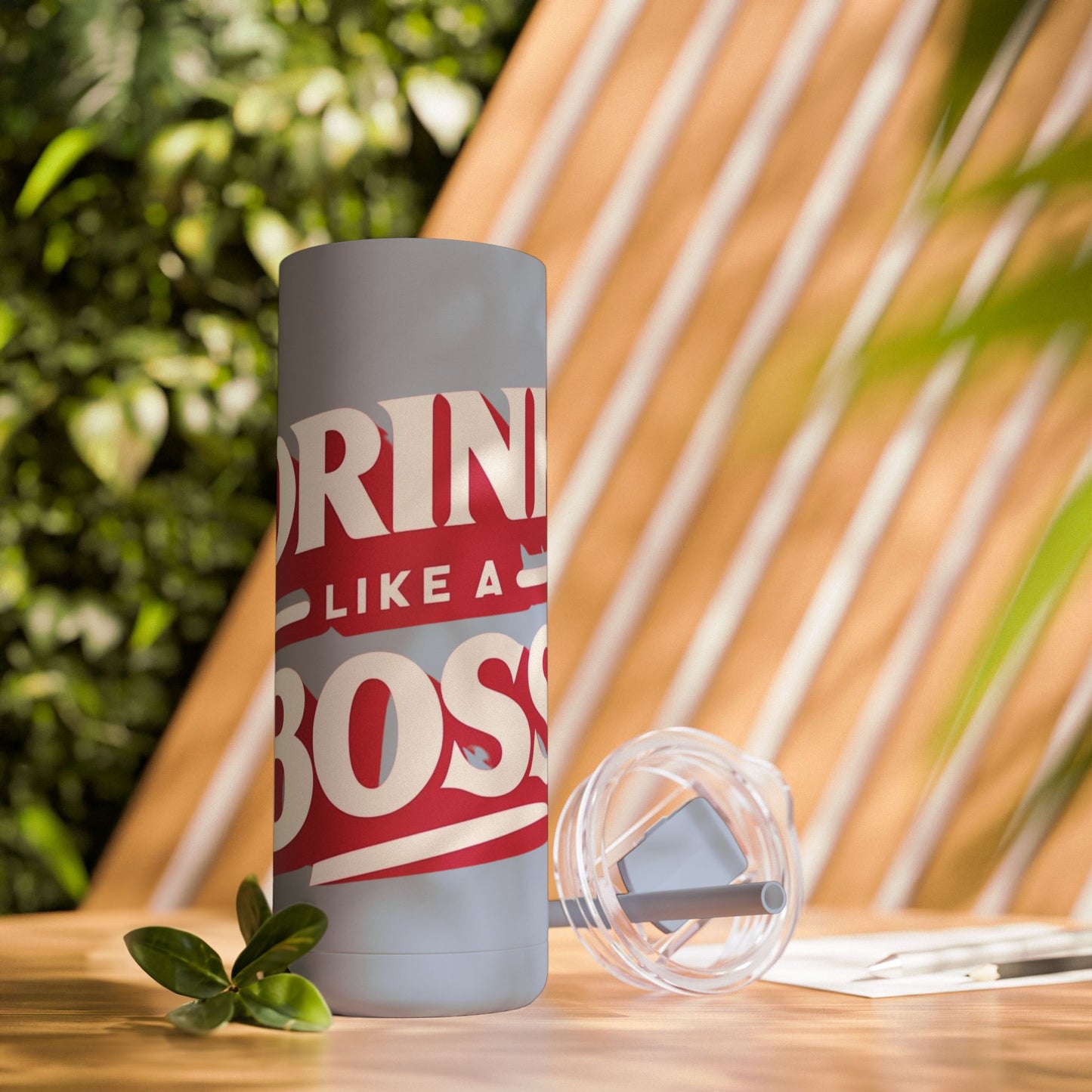 Drink Like A Boss - Maars Maker Skinny Matte Tumbler, 20oz - Creatively Designed Shop