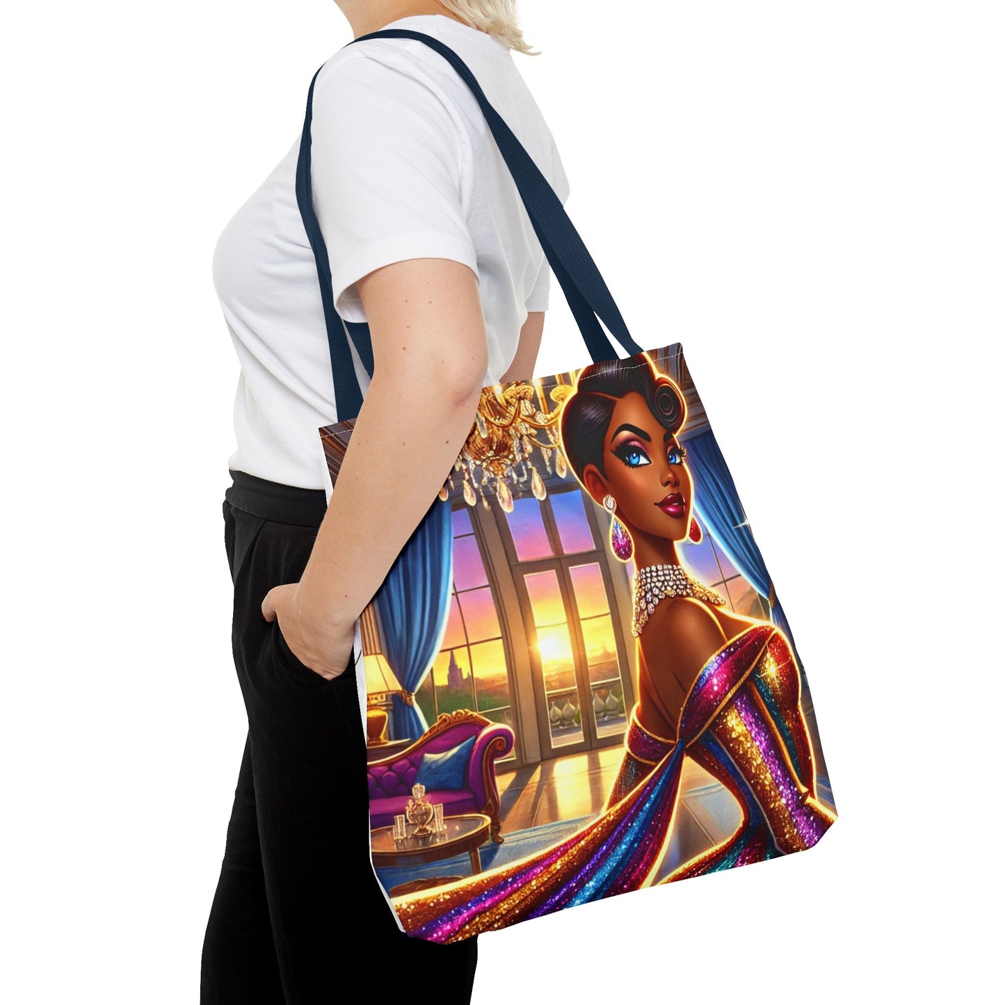 "Elegance Suits Me" - Tote Bag (AOP) - Creatively Designed Shop