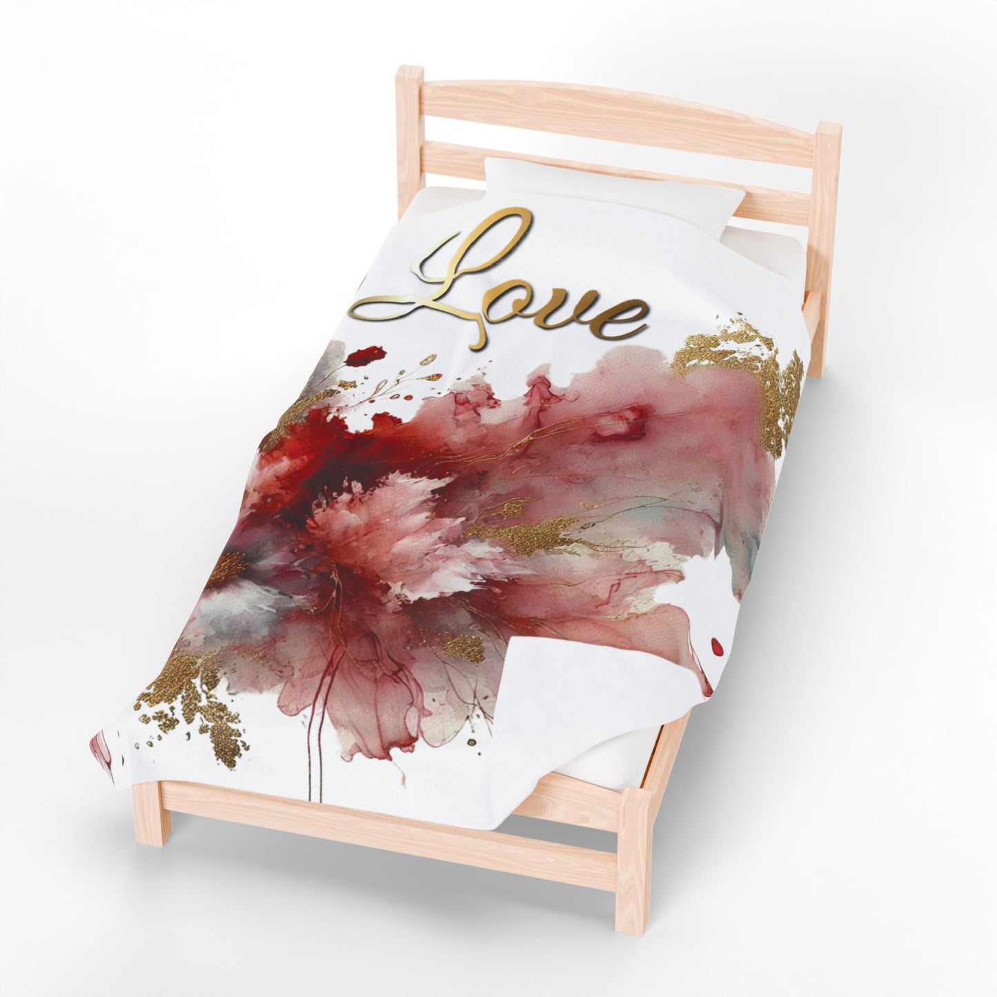 Love - Velveteen Plush Blanket