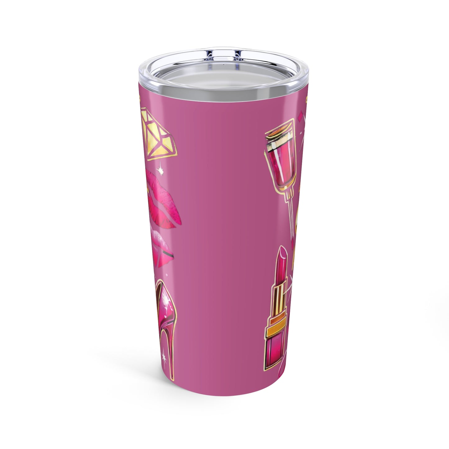 Pink, Sip & Love - Pink Tumbler 20oz - Creatively Designed Shop