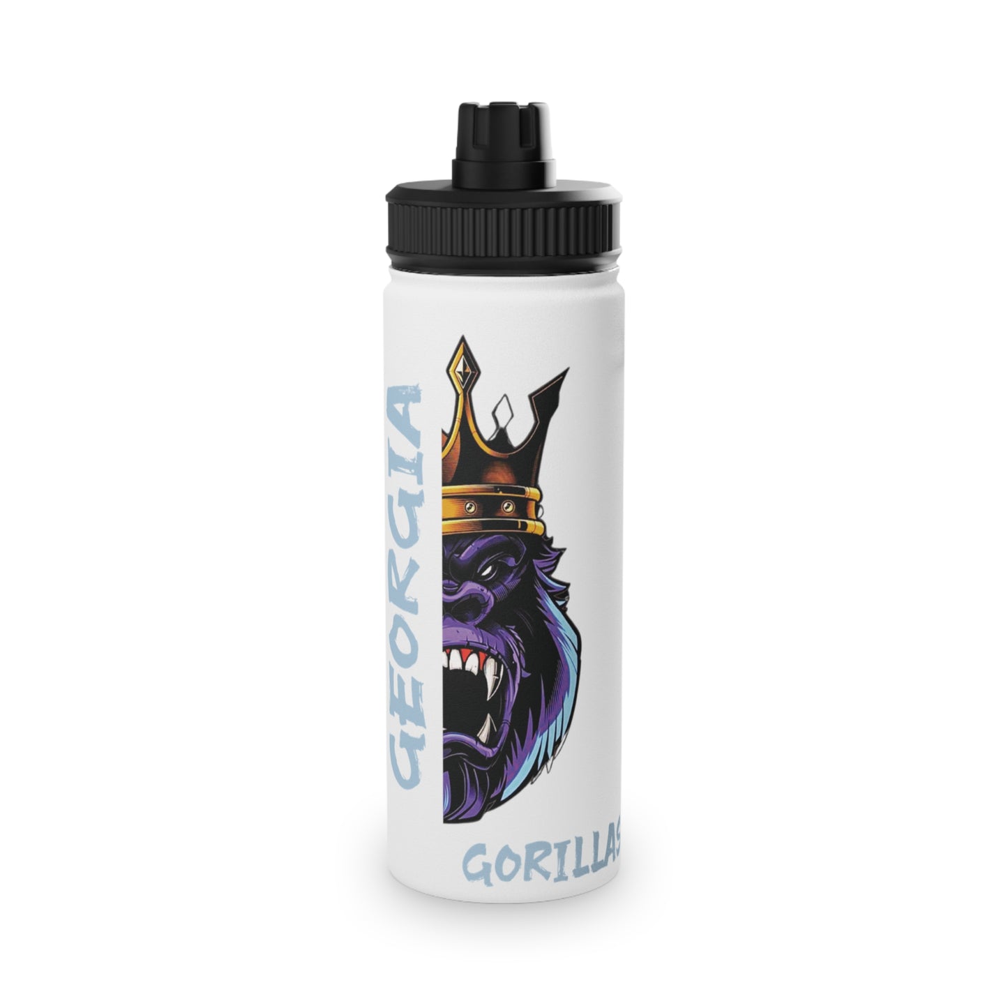 Georgia Gorillas - Stainless Steel Water Bottle, Sports Lid - Creatively Designed Shop