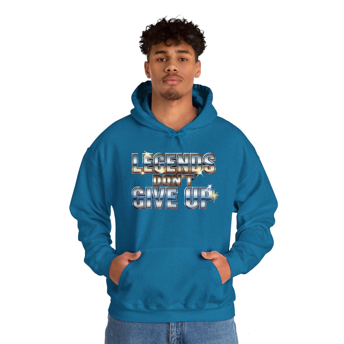 Legends Don't Give Up - Unisex Heavy Blend™ Hooded Sweatshirt - Creatively Designed Shop