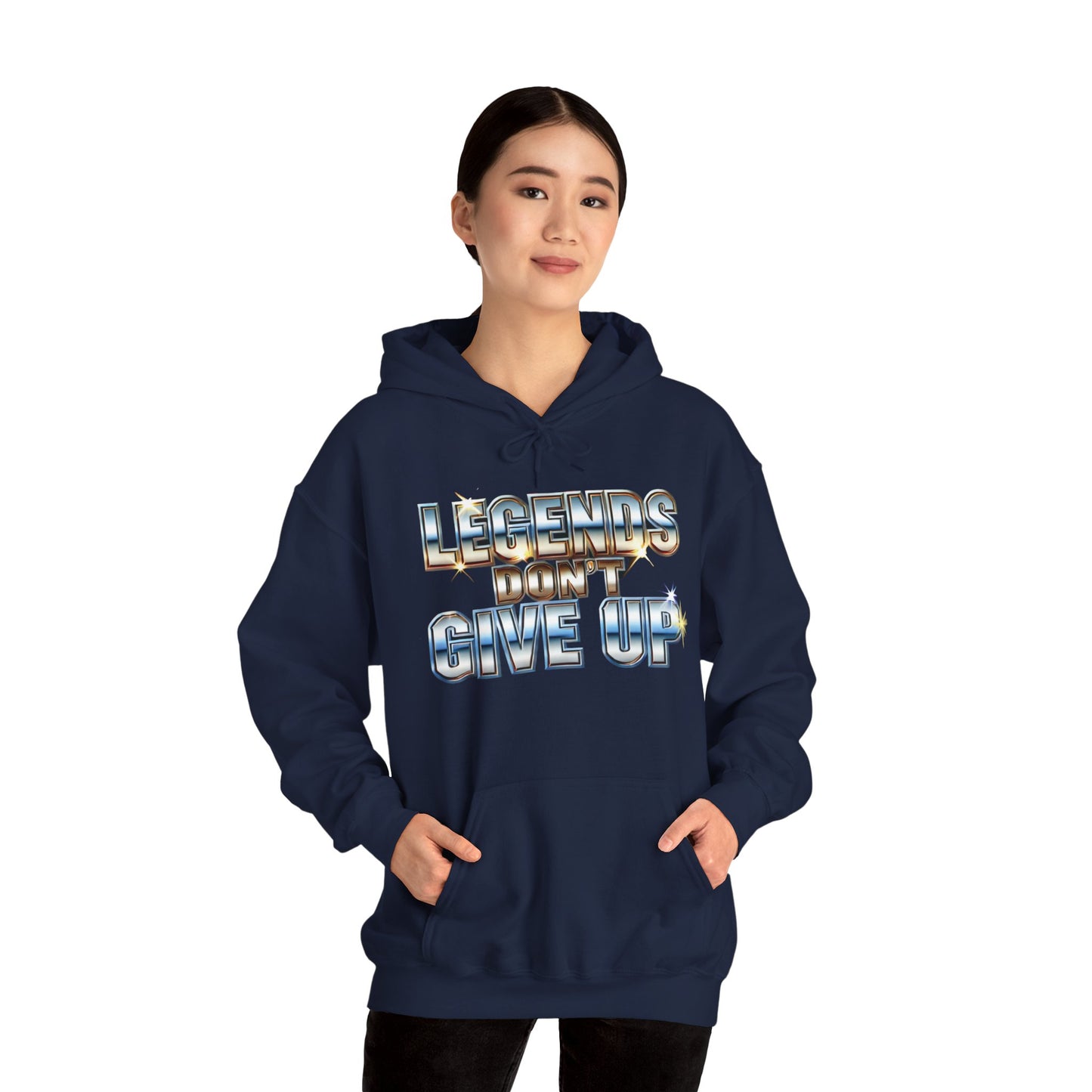 Legends Don't Give Up - Unisex Heavy Blend™ Hooded Sweatshirt - Creatively Designed Shop